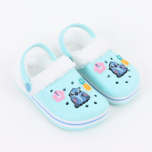 Zueco de Eva Niña Chiporro Pins Lilo & Stitch Celeste Disney - Zuecos Chile | The Brands Club cl