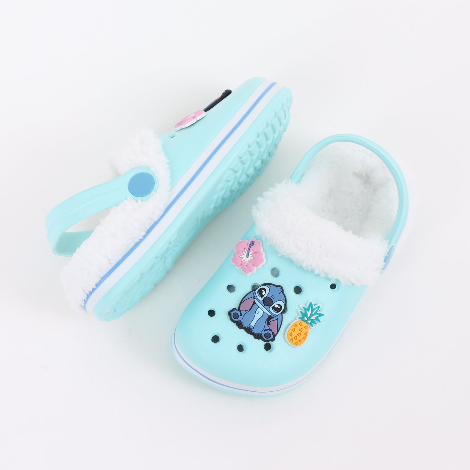 Zueco de Eva Niña Chiporro Pins Lilo & Stitch Celeste Disney - Zuecos Chile | The Brands Club cl
