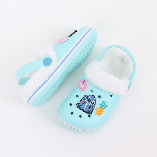 Zueco de Eva Niña Chiporro Pins Lilo & Stitch Celeste Disney - Zuecos Chile | The Brands Club cl