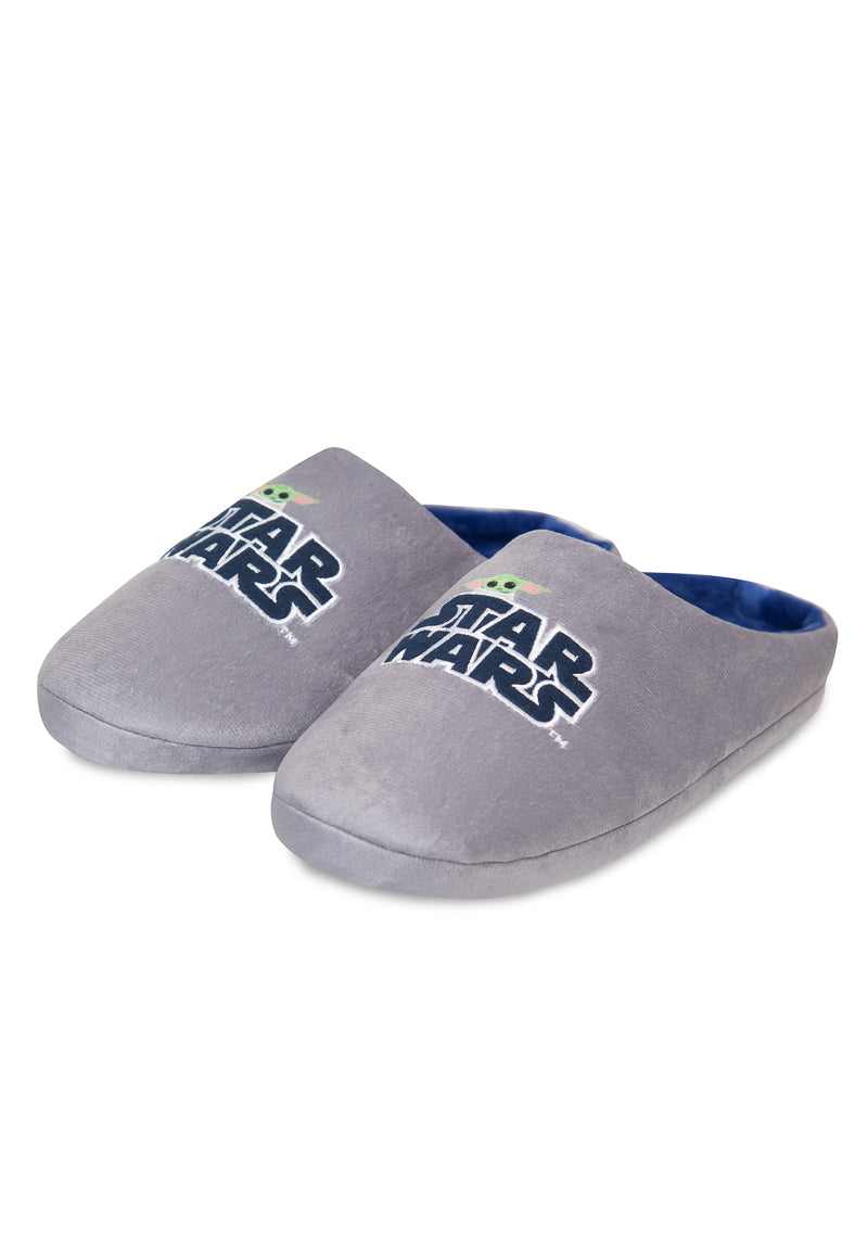 Pantufla Hombre Grogu Gris Star Wars