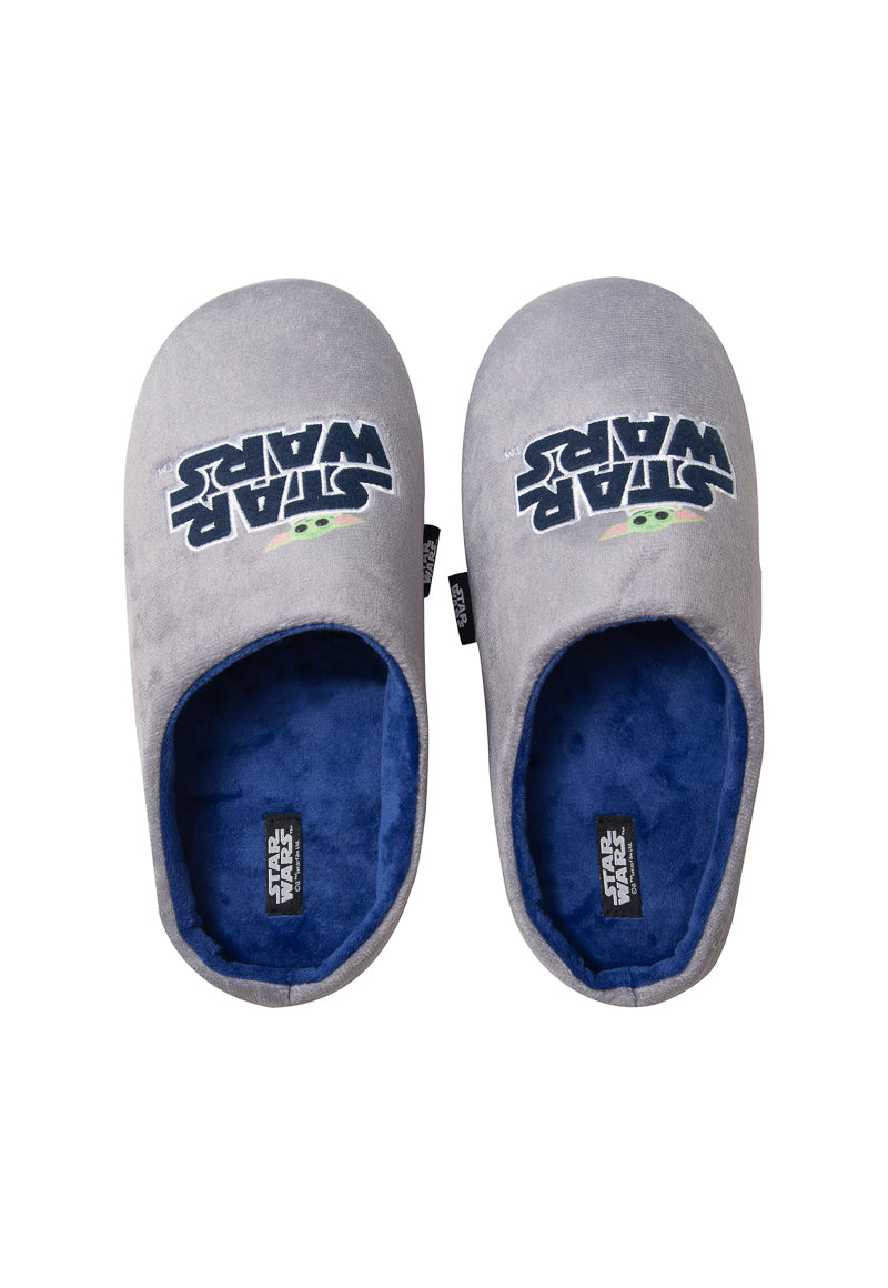Pantufla Hombre Grogu Gris Star Wars