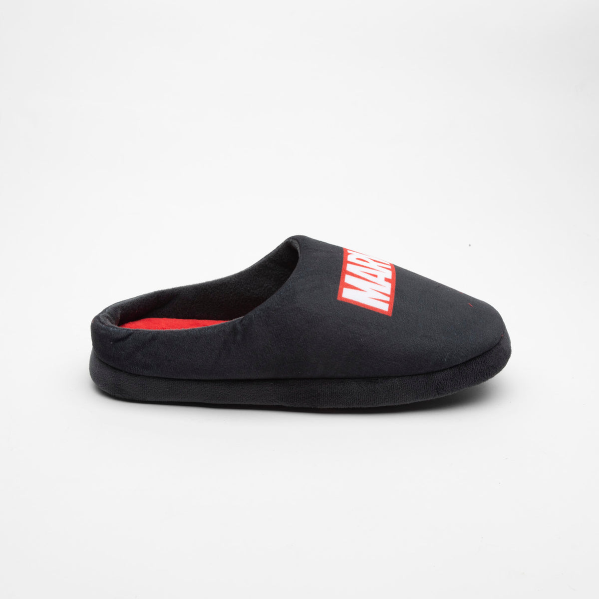Pantufla Hombre Logo Negro Marvel