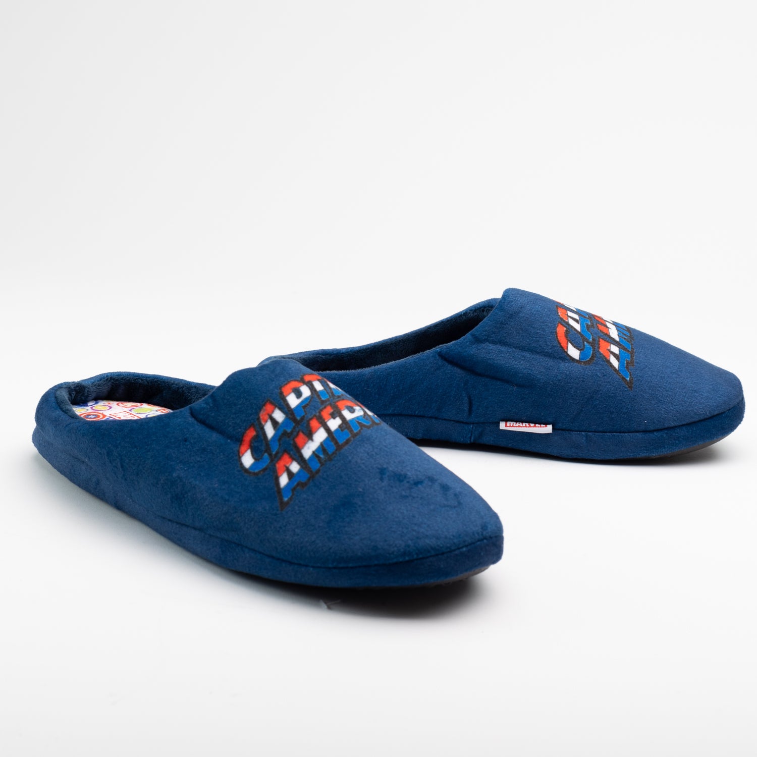 Pantufla Hombre Capitan America Tri Negro Marvel