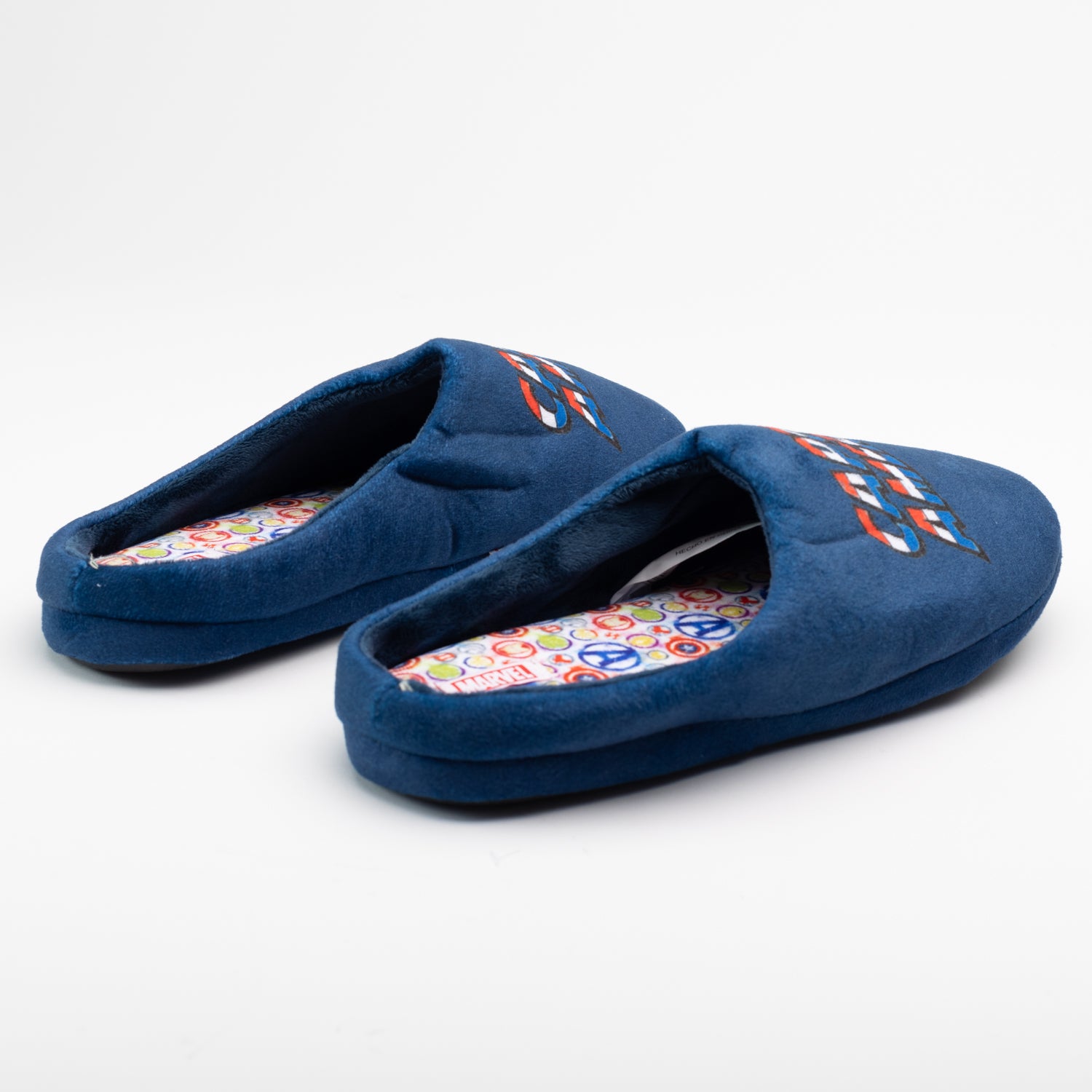 Pantufla Hombre Capitan America Tri Negro Marvel