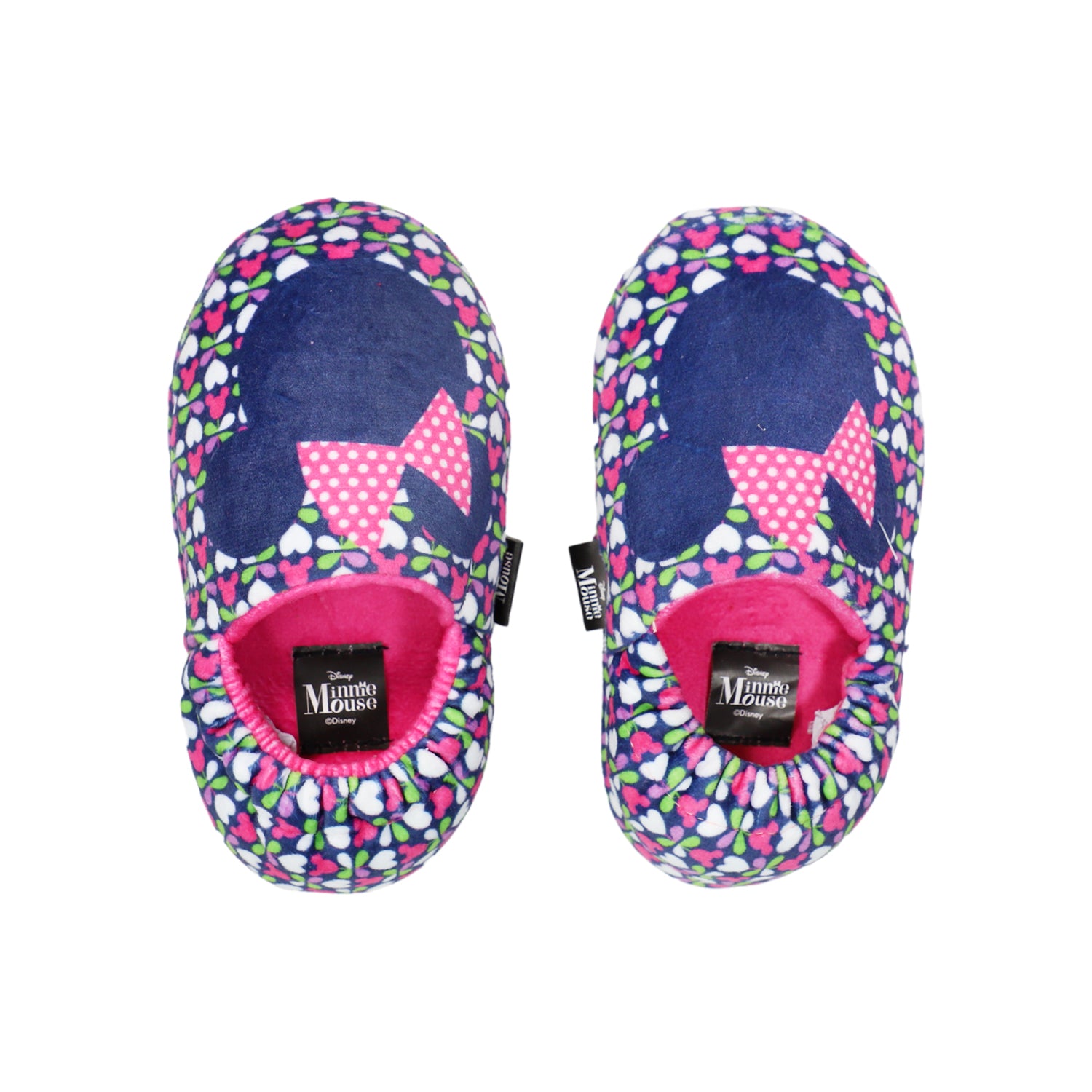 Pantufla Niña Minnie Head Rosado Disney