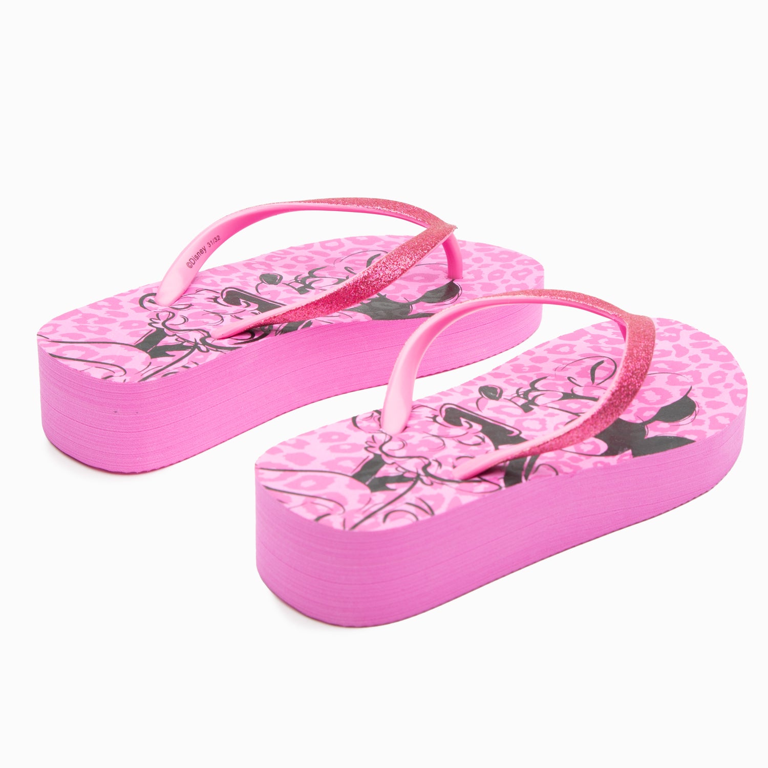 Sandalias Niña Minnie Glitter Rosado Disney