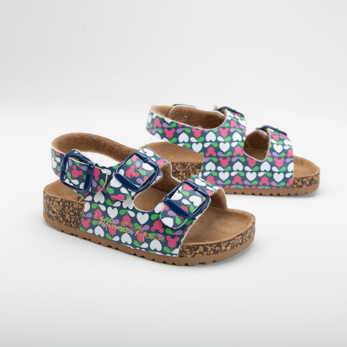 Sandalias Niña Minnie Flowers Azul Disney