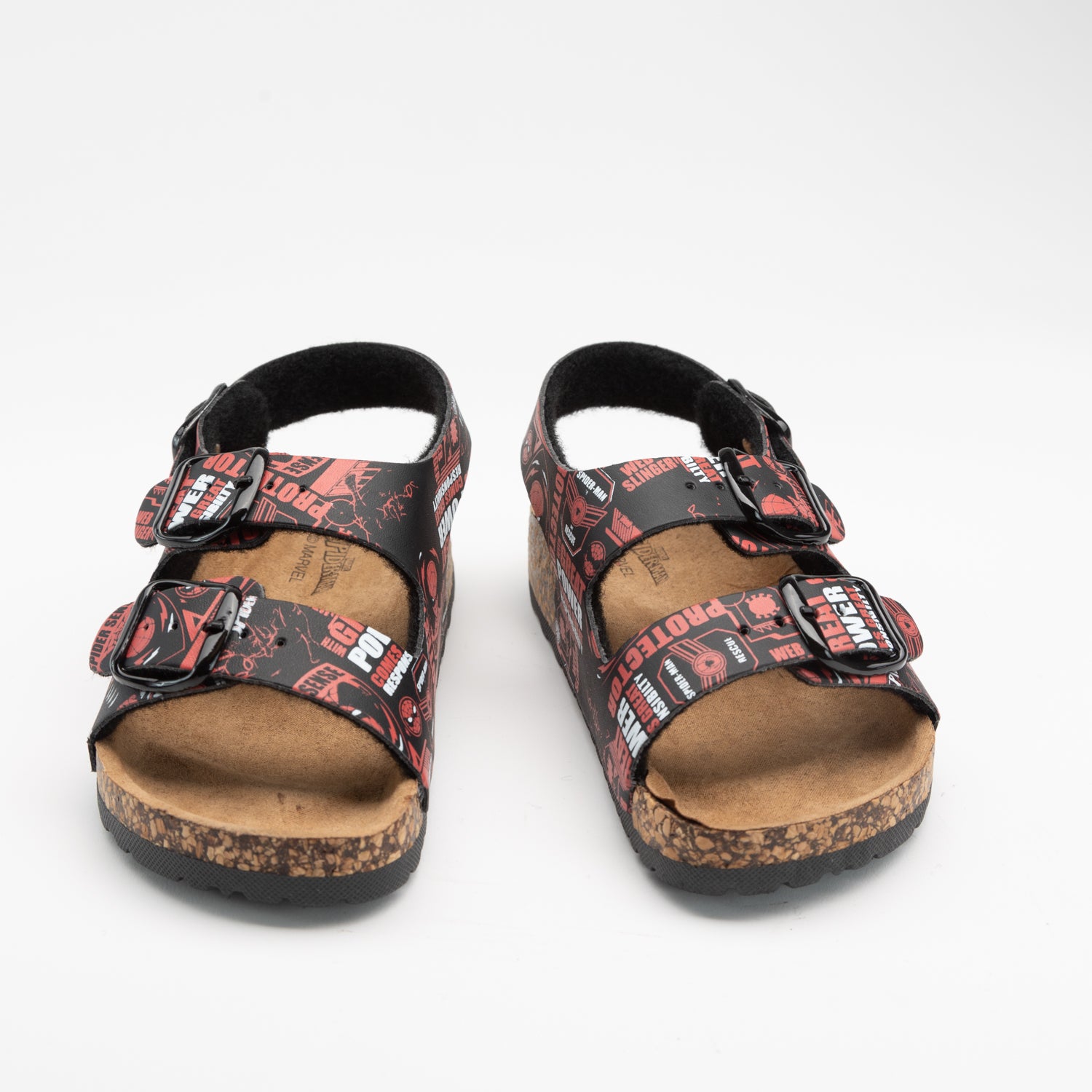 Sandalias Niño Spiderman Black Negro Marvel