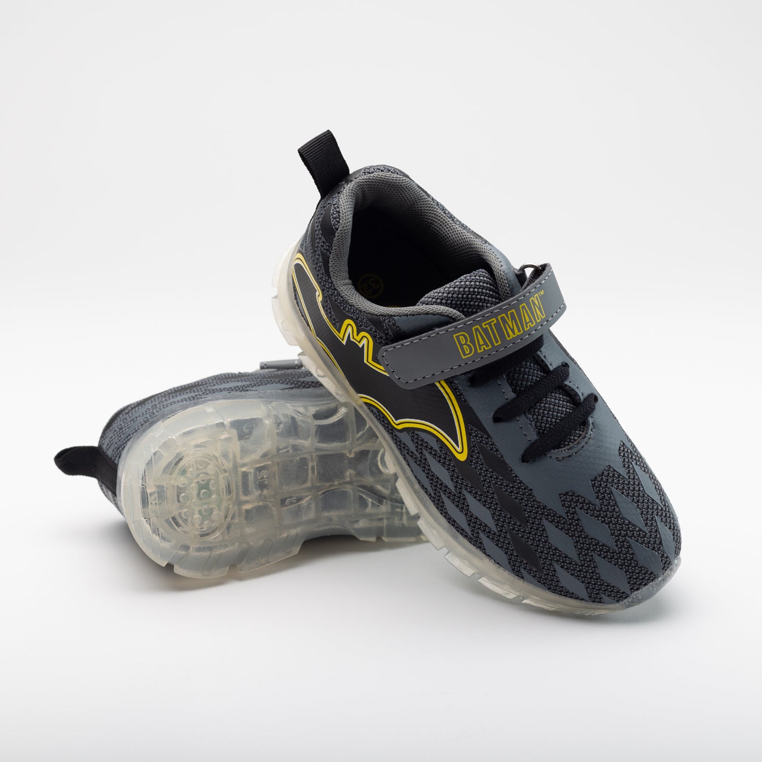 Zapatilla Luces Niño Batman Light Gris DC Comics