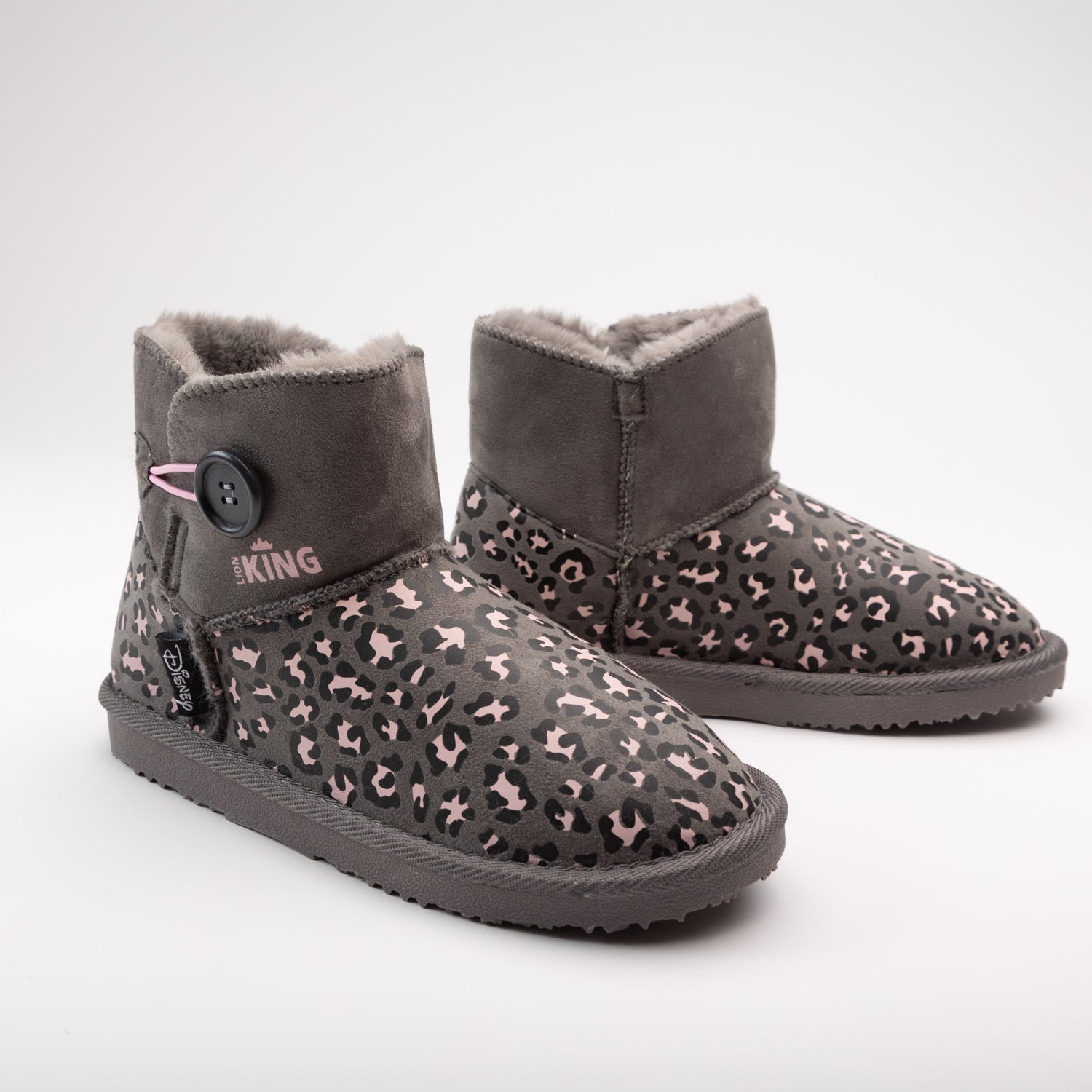 Bota Chiporro Mujer Rey León Safari Gris Disney