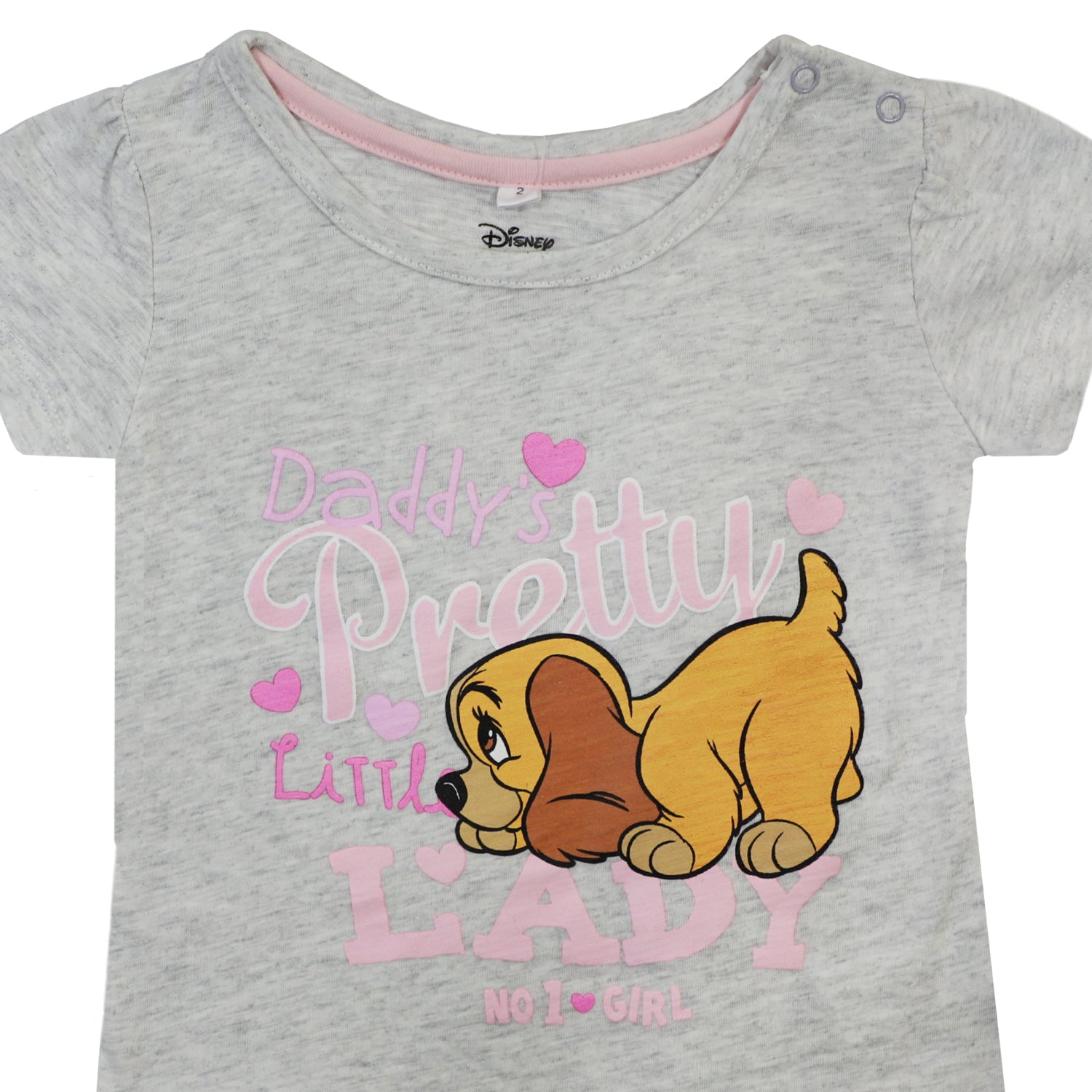 Pijama Niña Dama y Vagabundo Little Rosado Disney