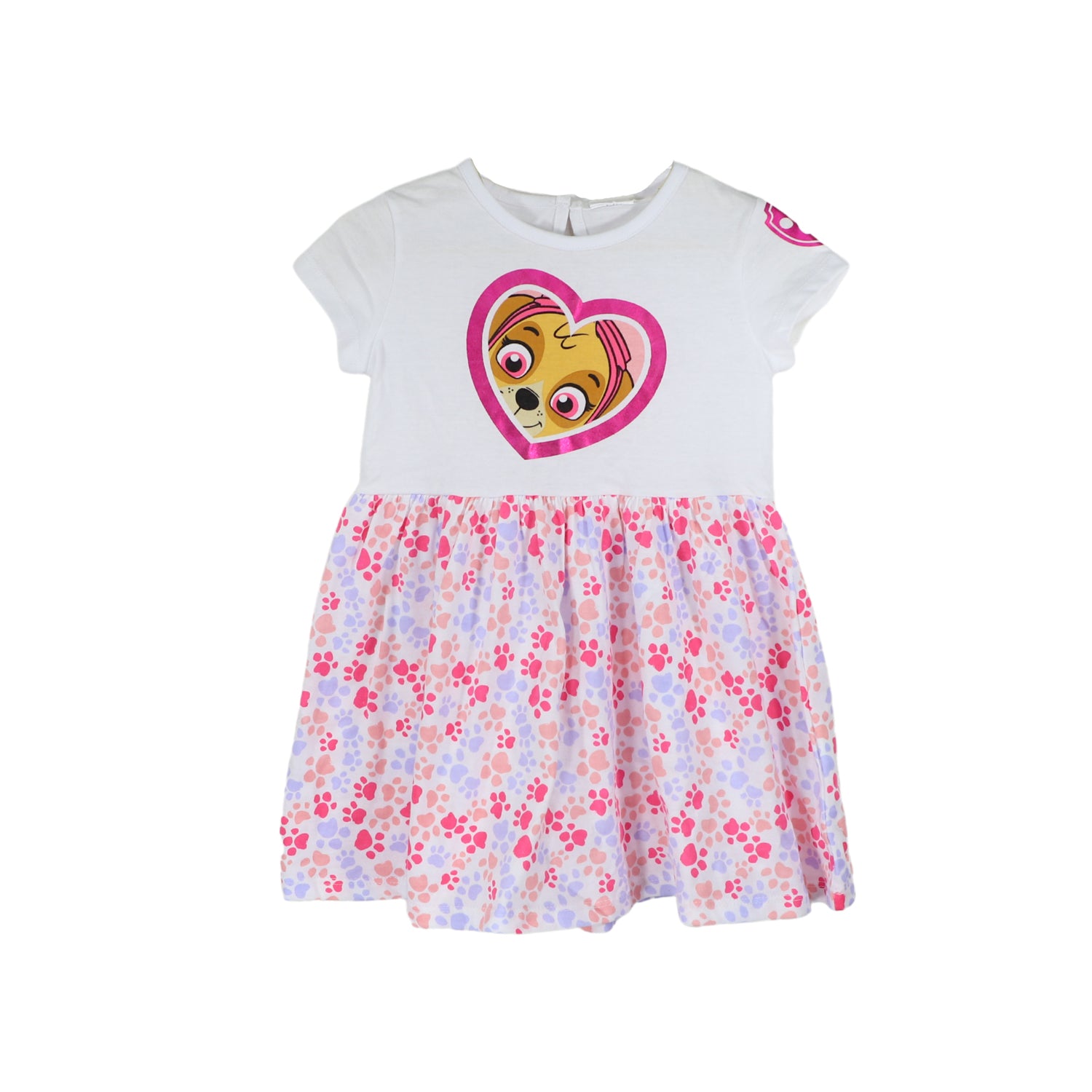 Vestido Niña Skye Corazon Blanco Paw Patrol