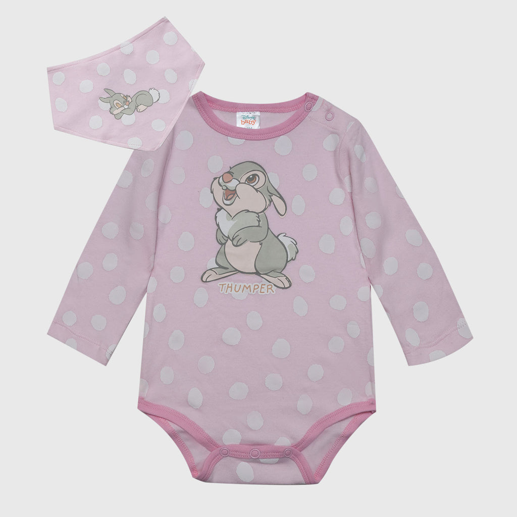 Set Bebe Bambi Happy Tambor Rosado Disney