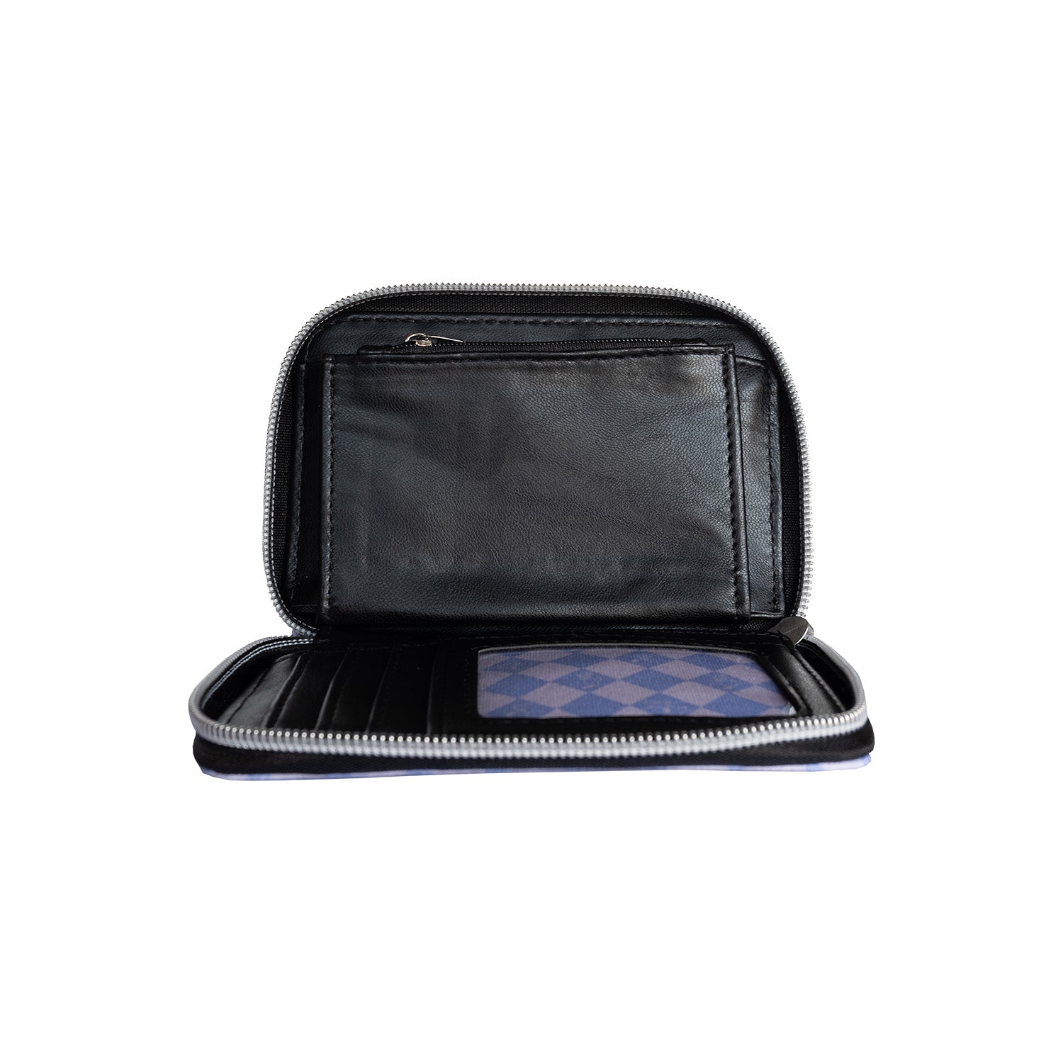 Billetera Mujer Cuadros Celeste Snoopy