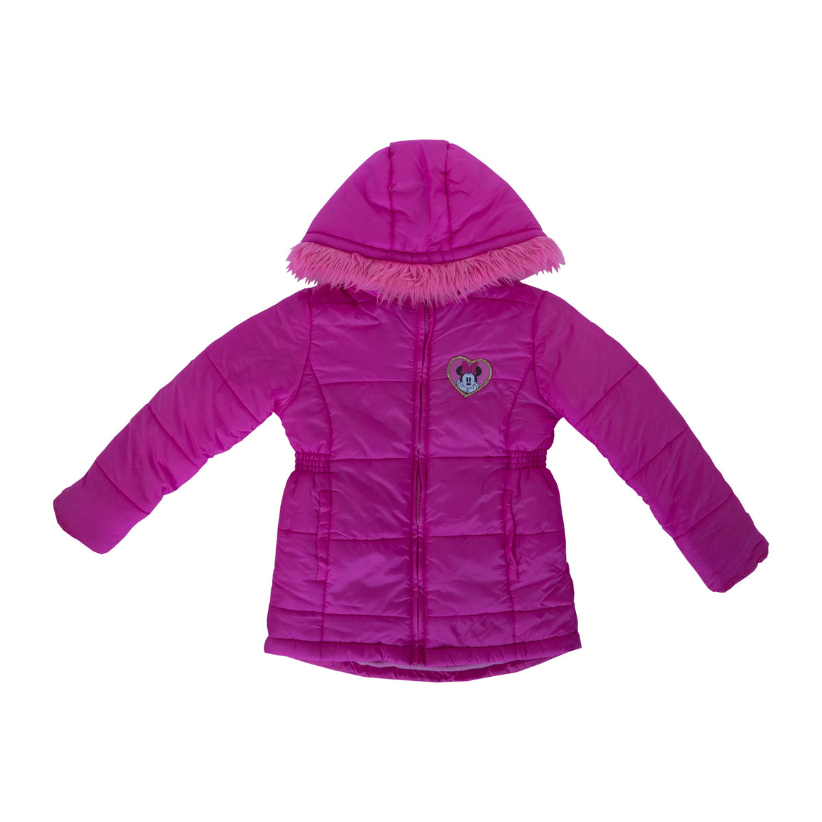 Parka Niña Minnie Corazon Rosado Disney