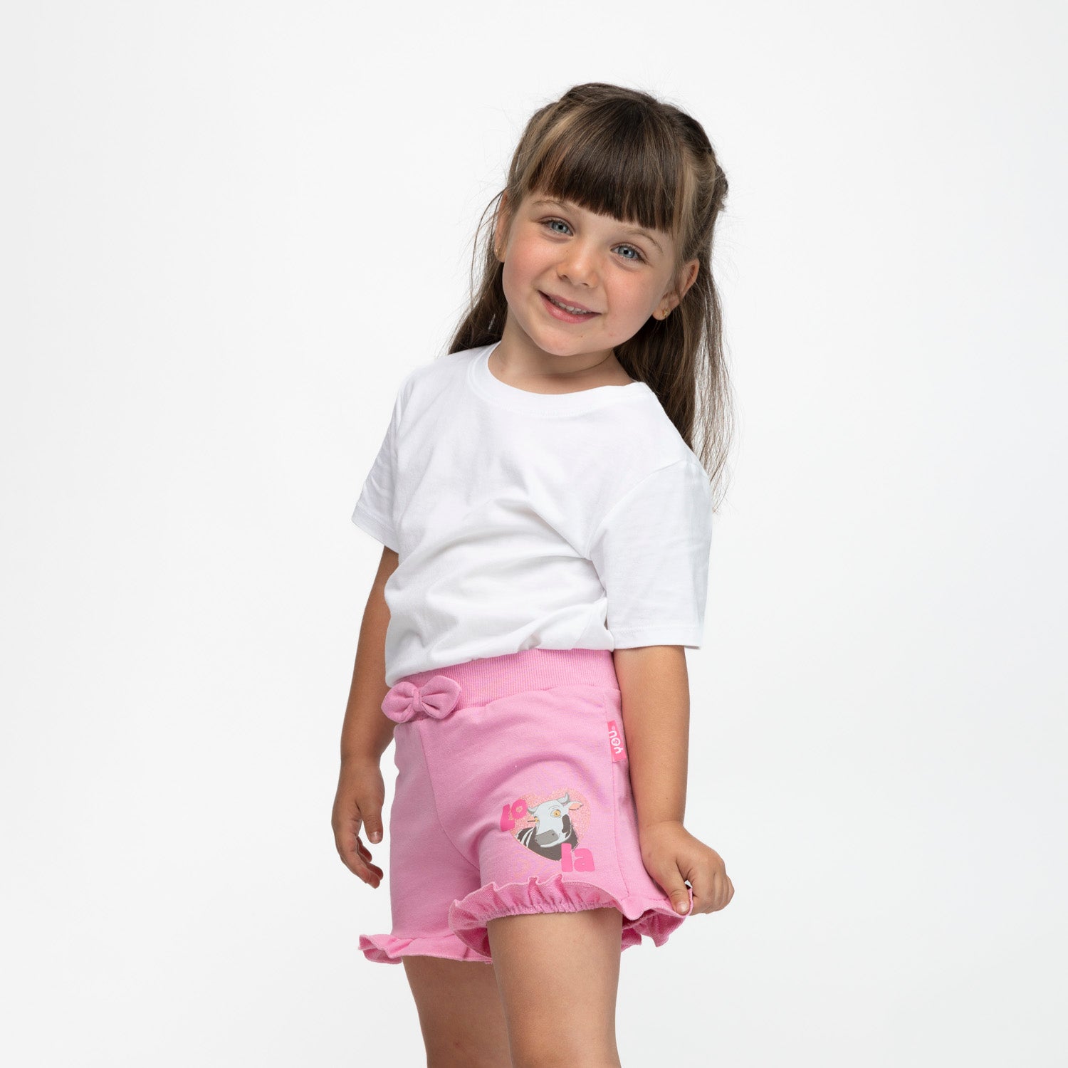 Short Niña Lola Rosado La Granja de Zenon