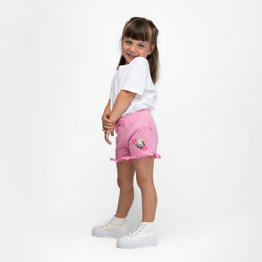 Short Niña Lola Rosado La Granja de Zenon