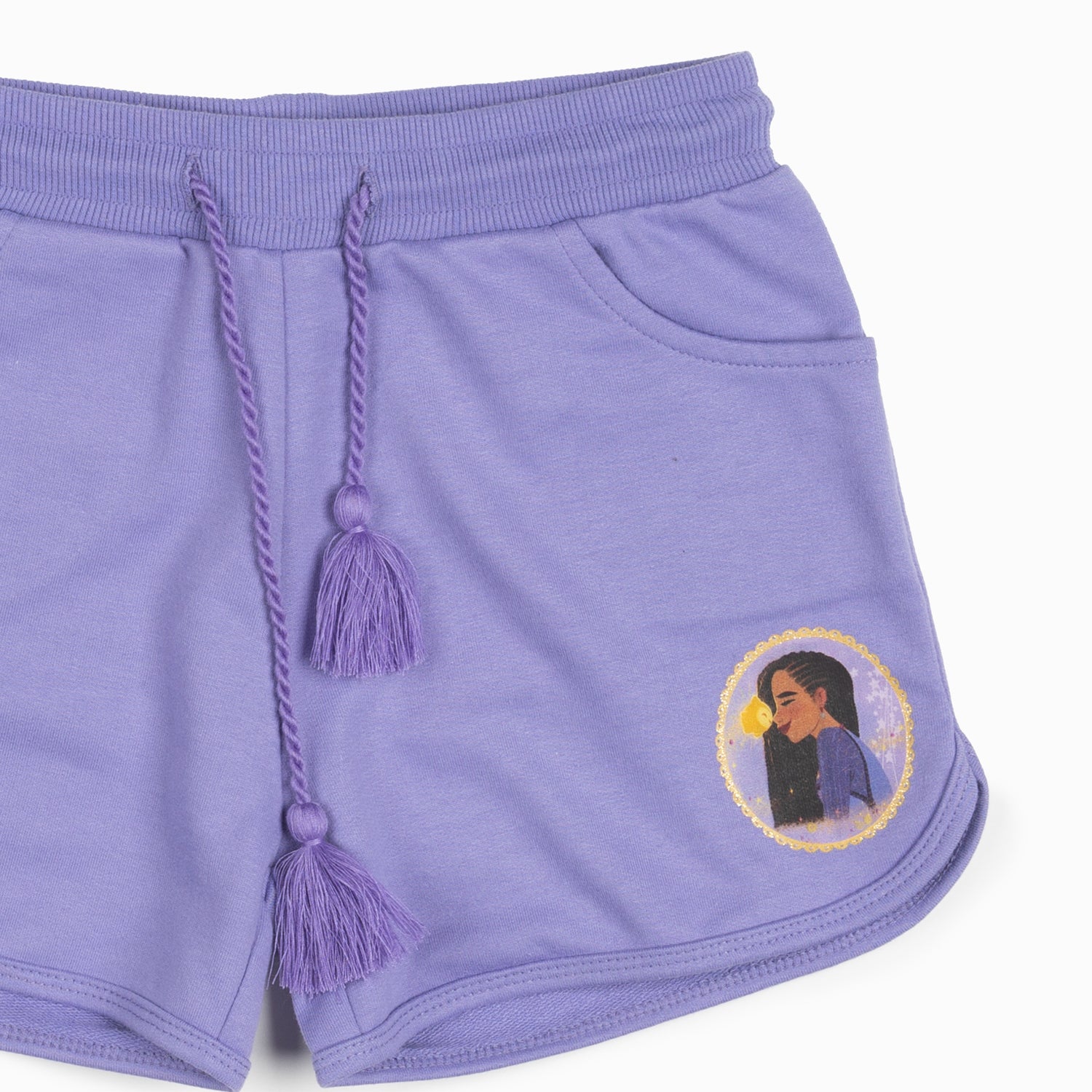 Short Niña Wish Asha Morado Disney