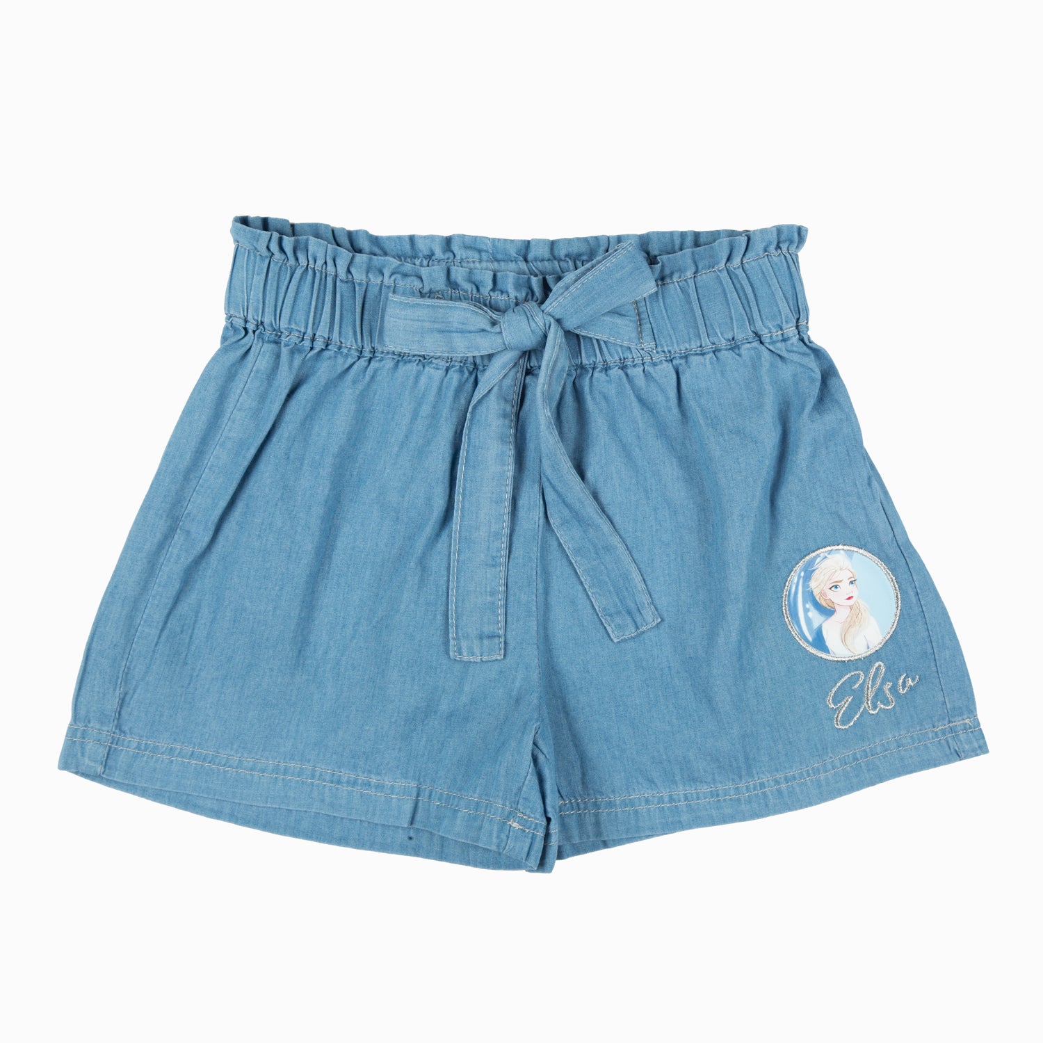 Short Niña Elsa Frozen Celeste Disney