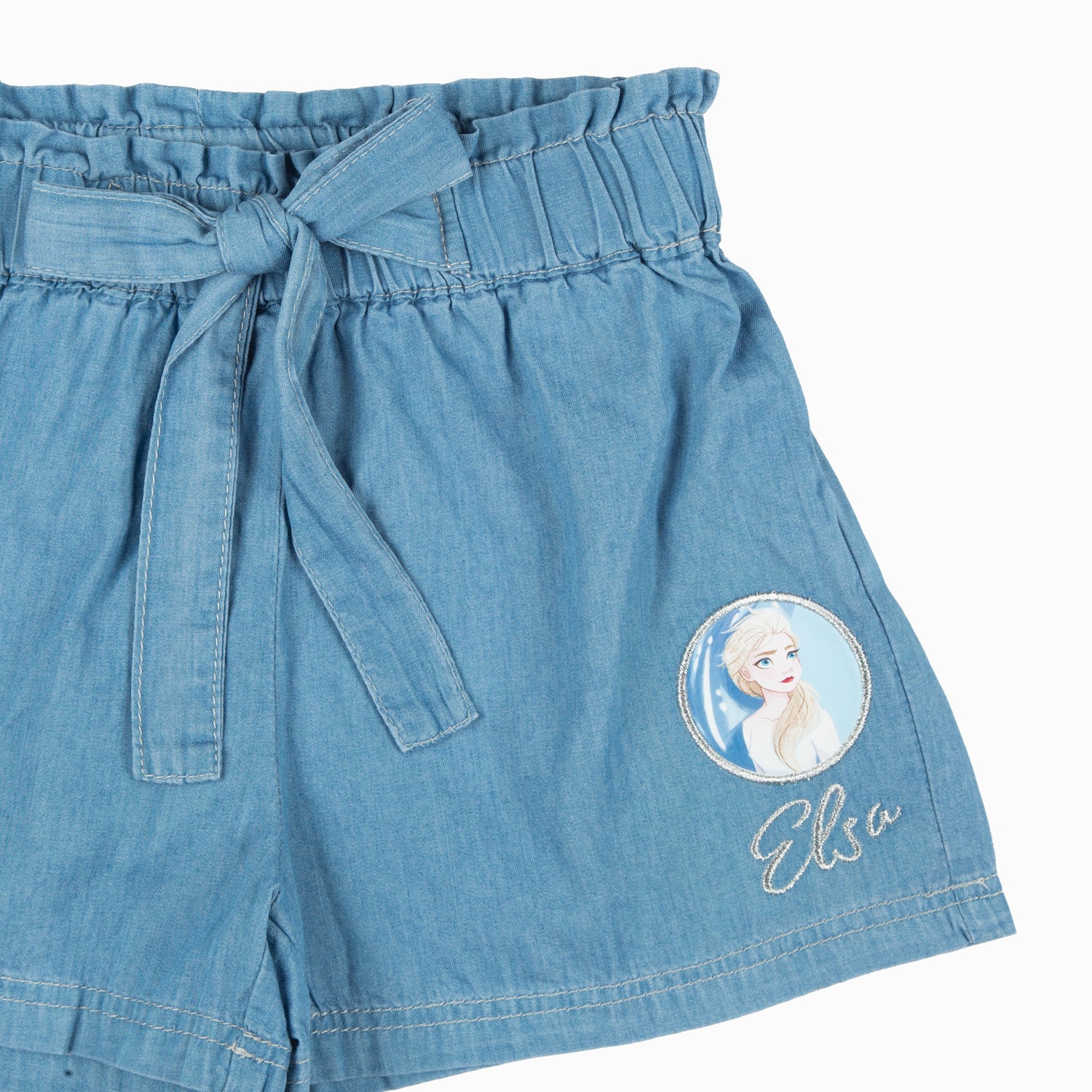 Short Niña Elsa Frozen Celeste Disney