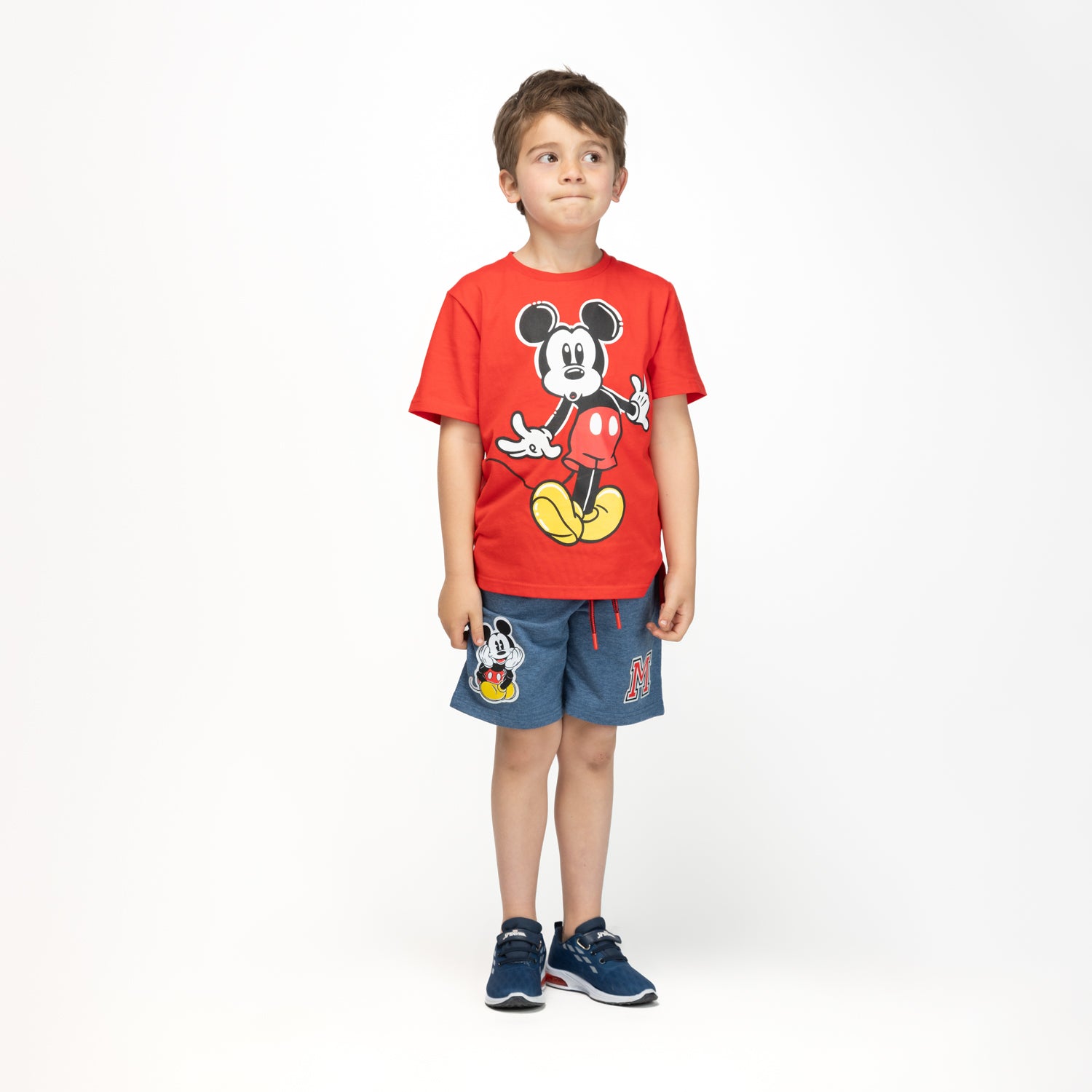 Short Niño Letra Mickey Azul Disney