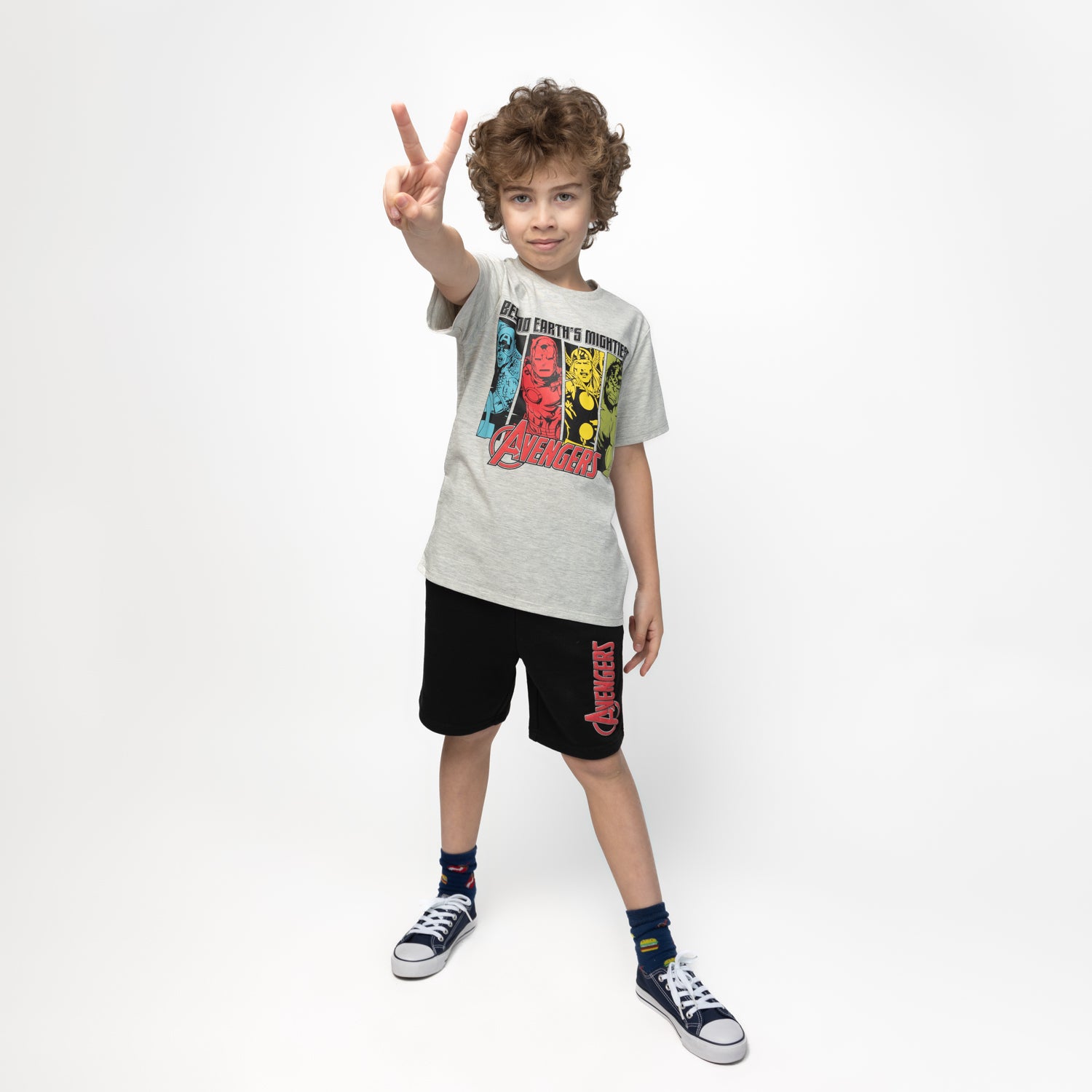 Conjunto Niño Avengers Hero Gris Marvel