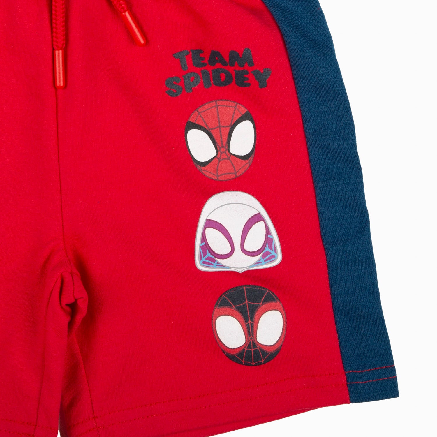 Short Niño Spidey Caras Comics Rojo Marvel