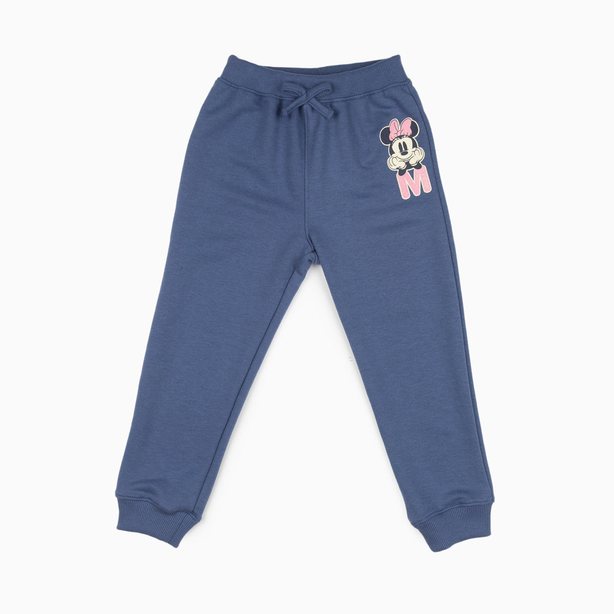 Pantalon de Buzo Niña Minnie Letra Dos Azul Disney