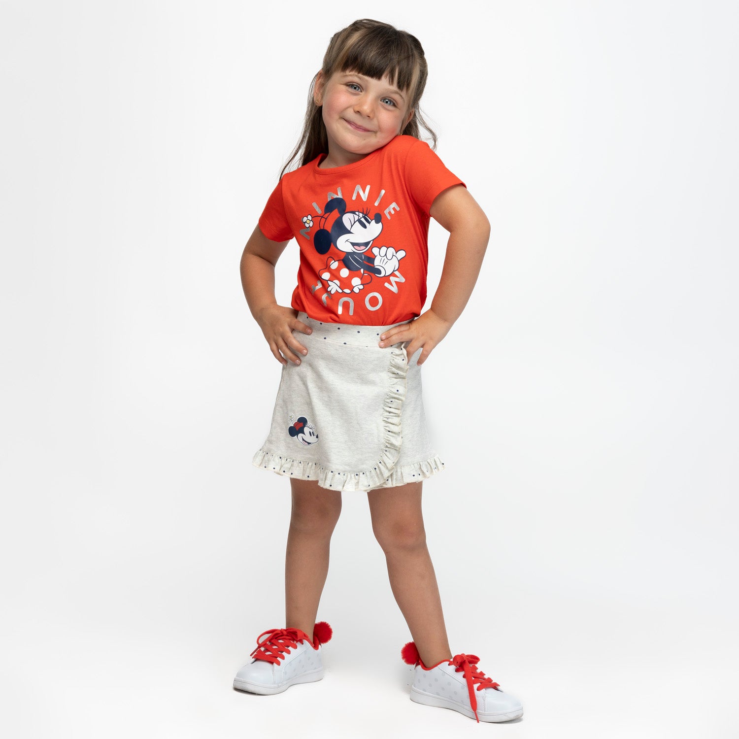Falda Niña Minnie Vuelos Gris Disney