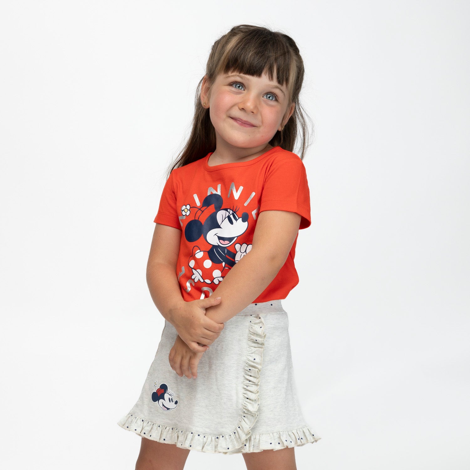 Falda Niña Minnie Vuelos Gris Disney