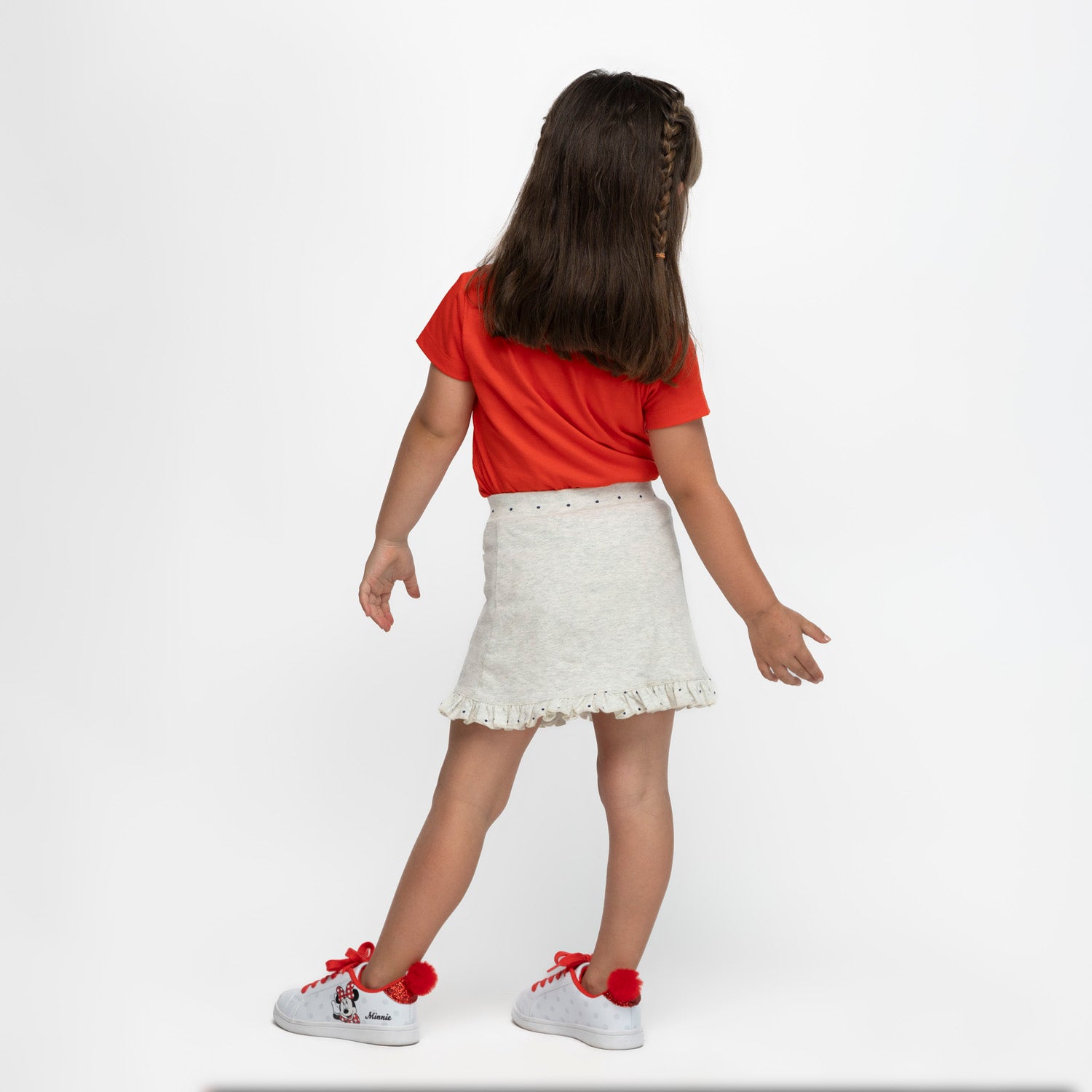 Falda Niña Minnie Vuelos Gris Disney