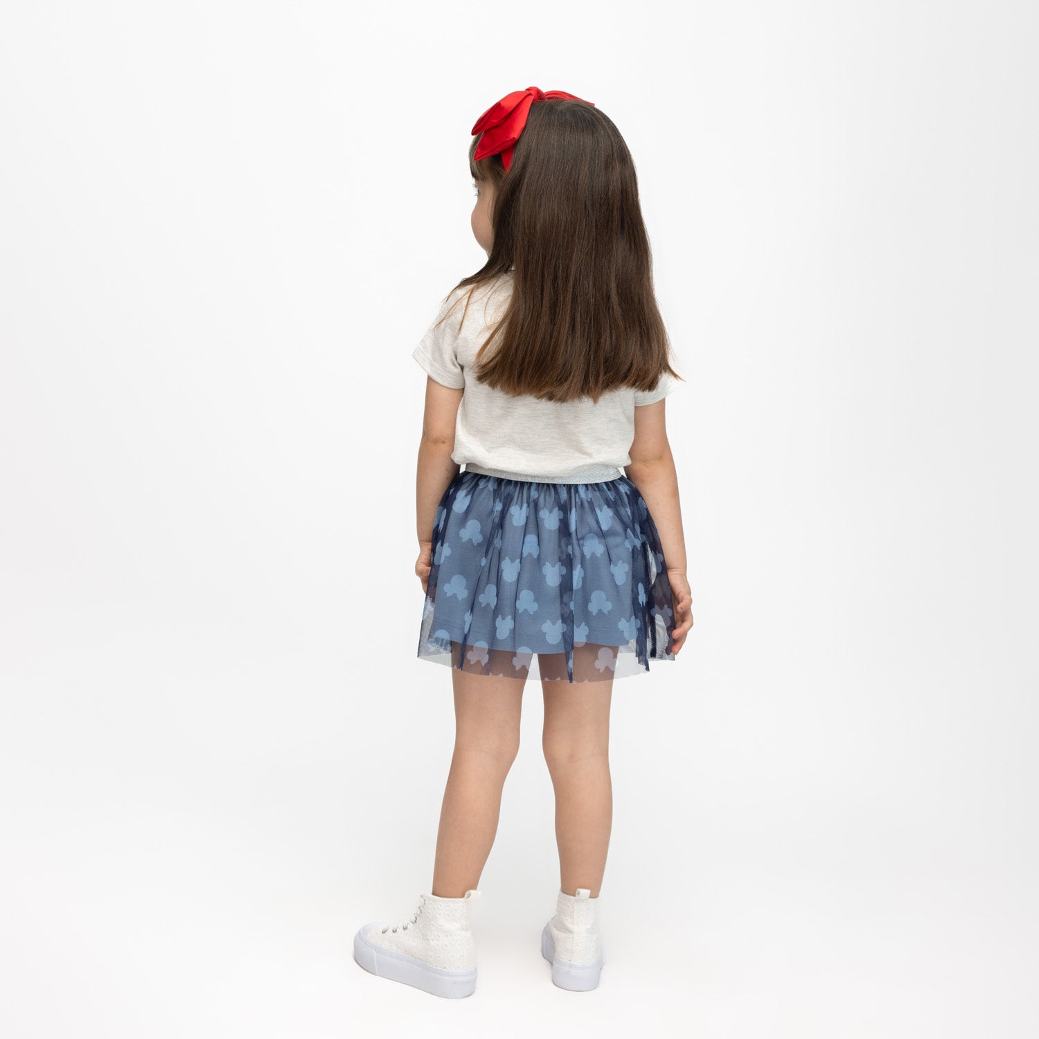 Falda Niña Contornos Tull Azul Disney