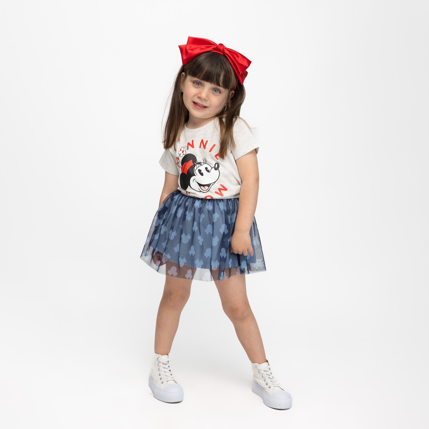 Falda Niña Contornos Tull Azul Disney