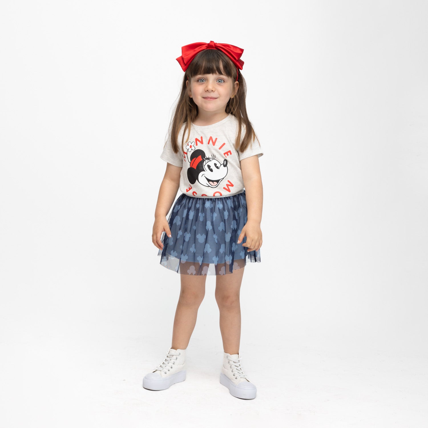 Falda Niña Contornos Tull Azul Disney