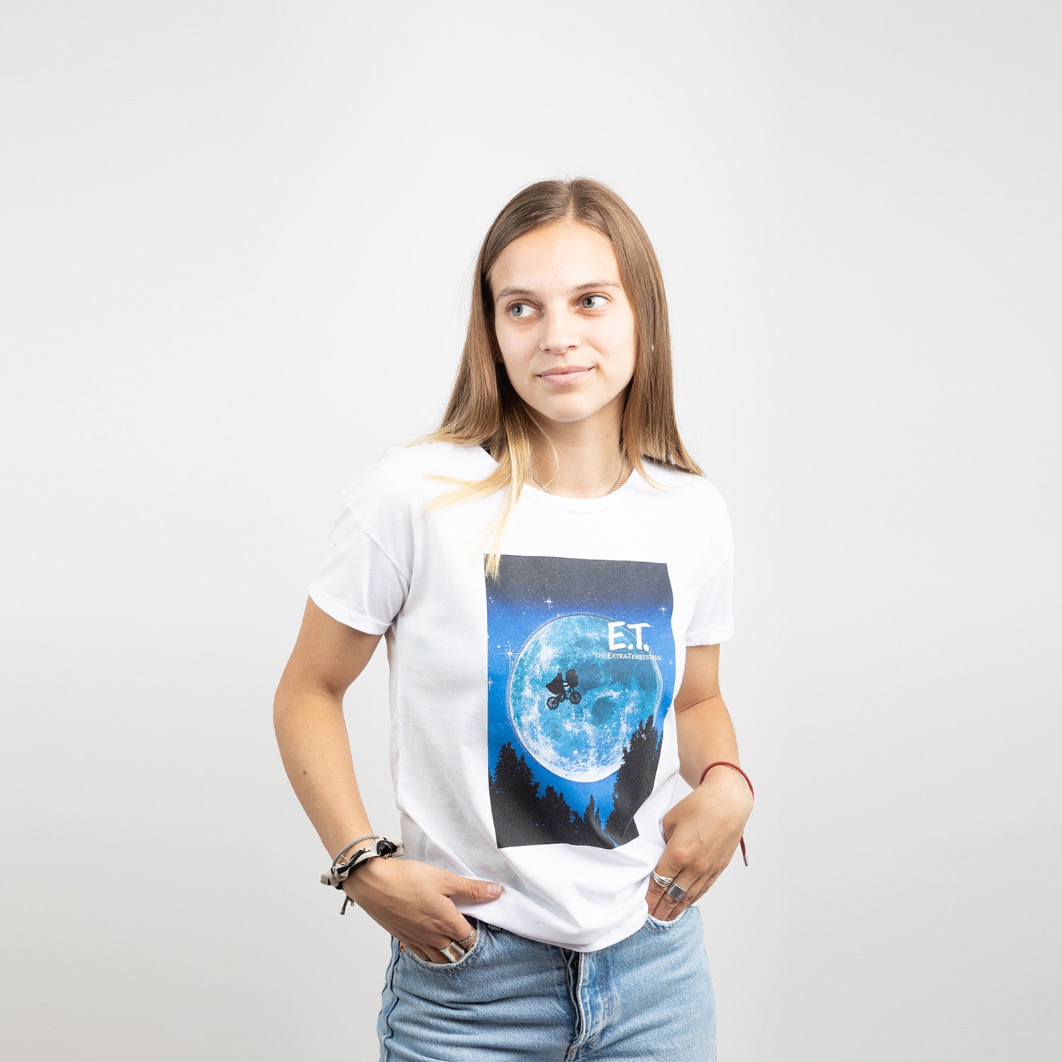 Polera Mujer Alien Blanco E.T