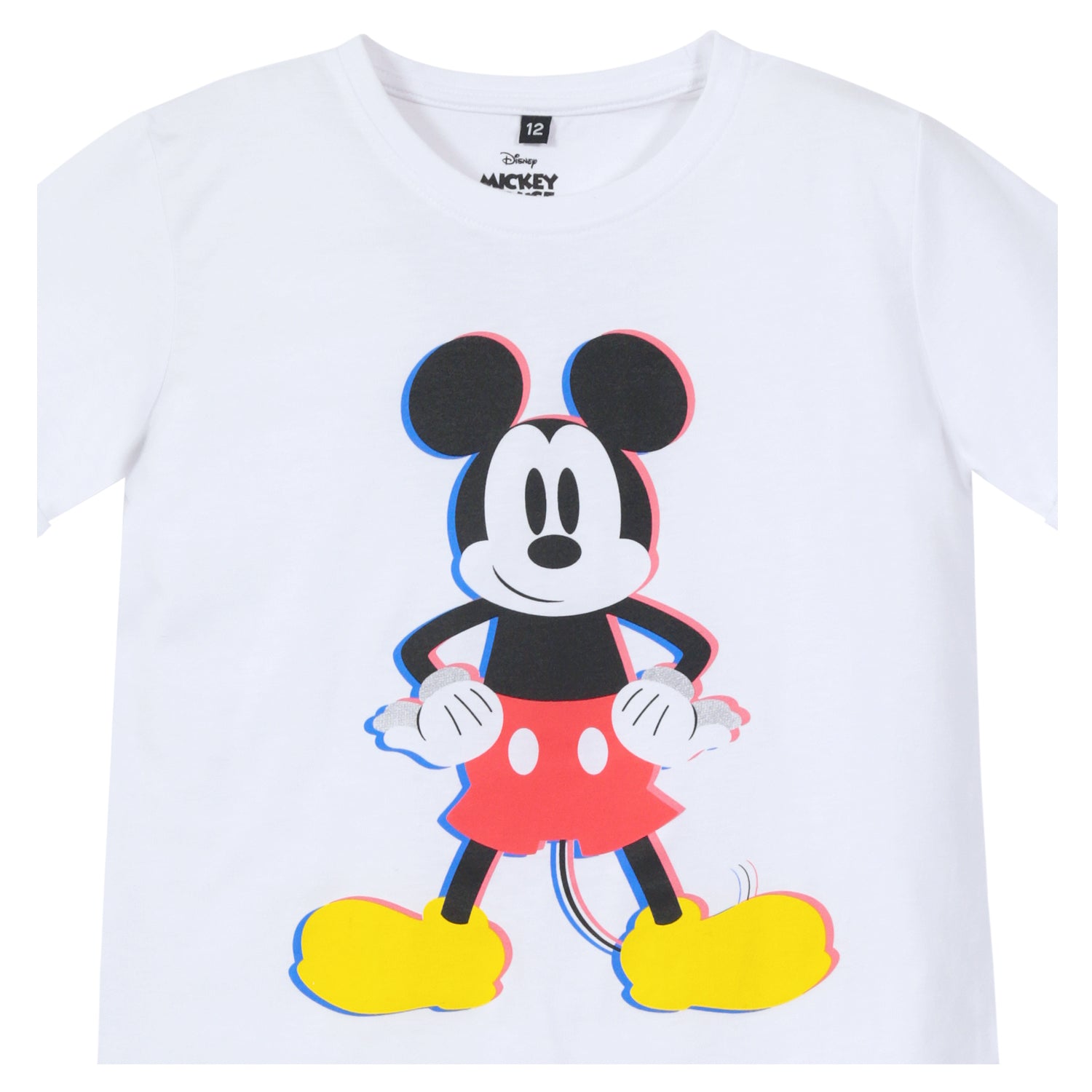 Polera Niña Mickey Get Ready Blanco Disney