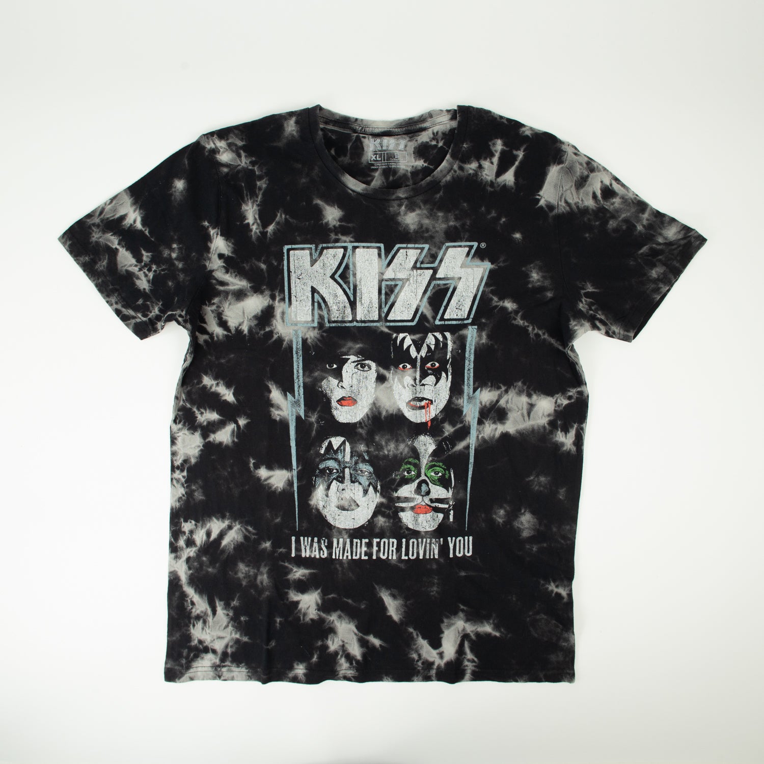 Polera Hombre  Kiss Band Tie Dye