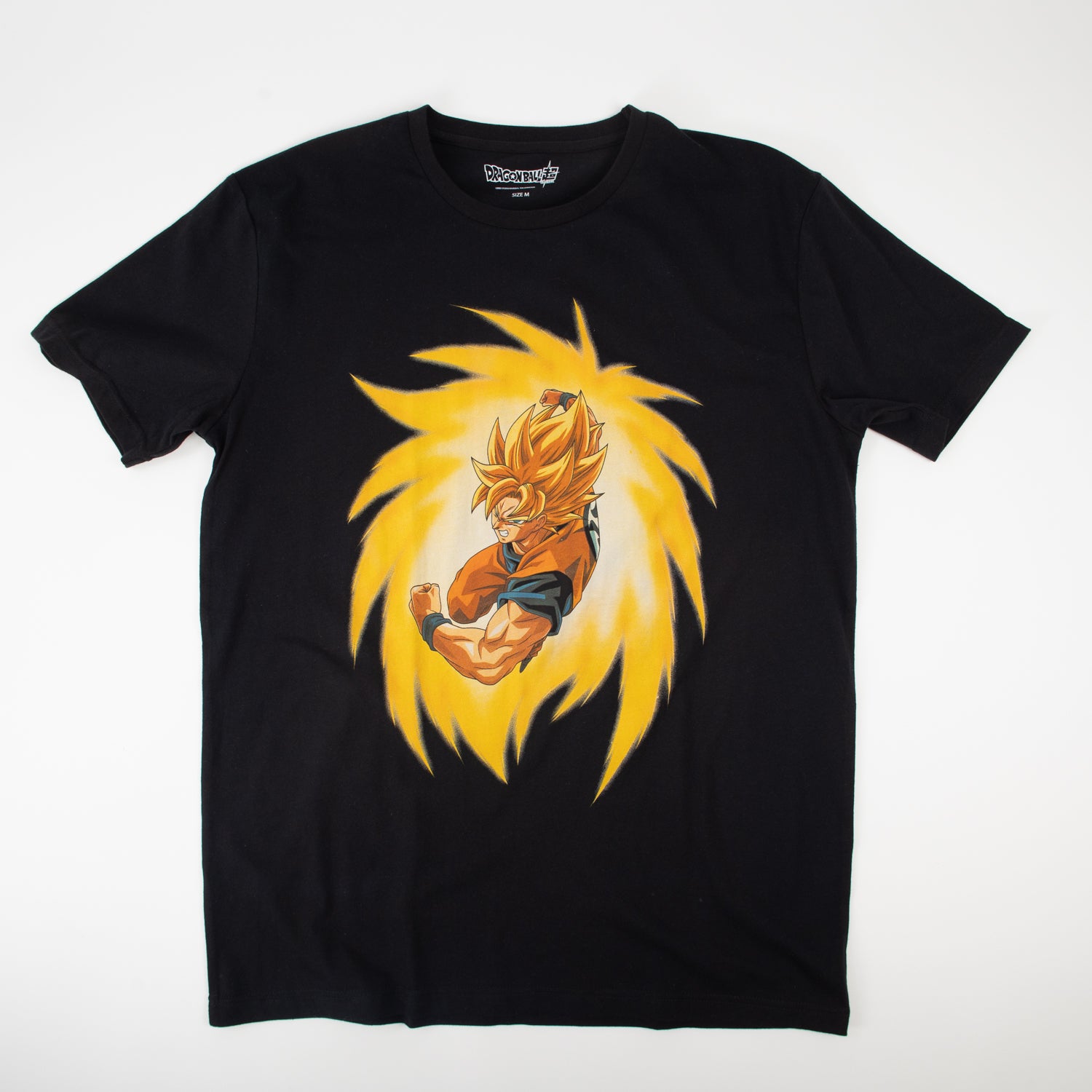 Polera Hombre Goku Supersaiyano Negro Dragon Ball