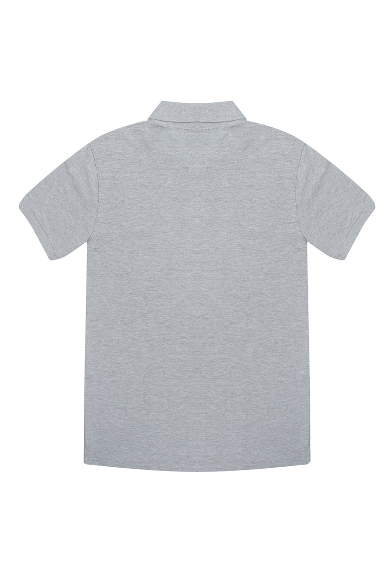 Polera Pique Hombre Face Mickey Gris Disney