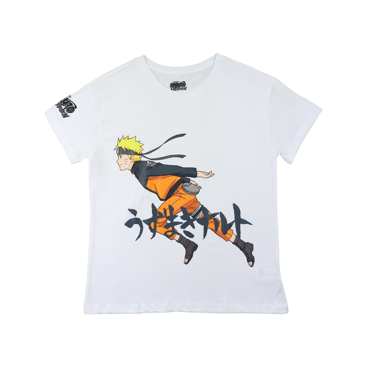 Polera Mujer Corriendo Blanco Naruto