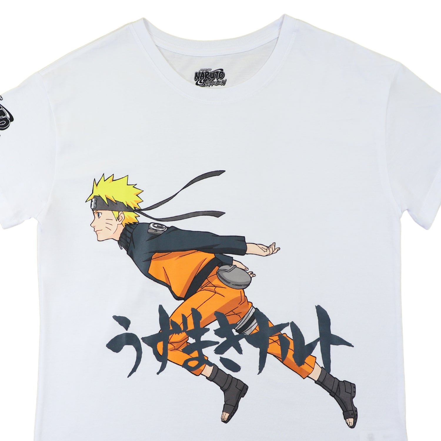 Polera Mujer Corriendo Blanco Naruto