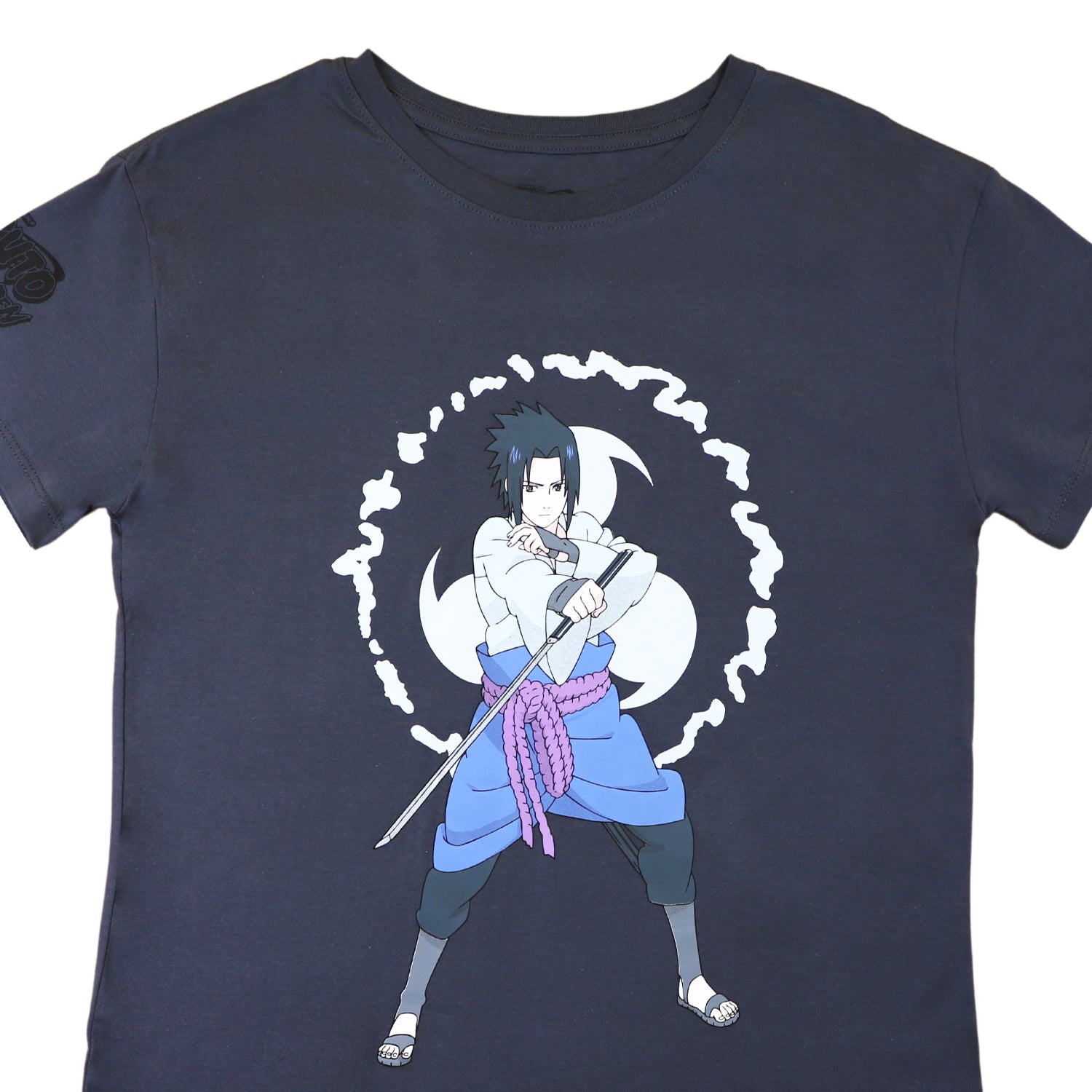 Polera Mujer Sasuke Gris Naruto