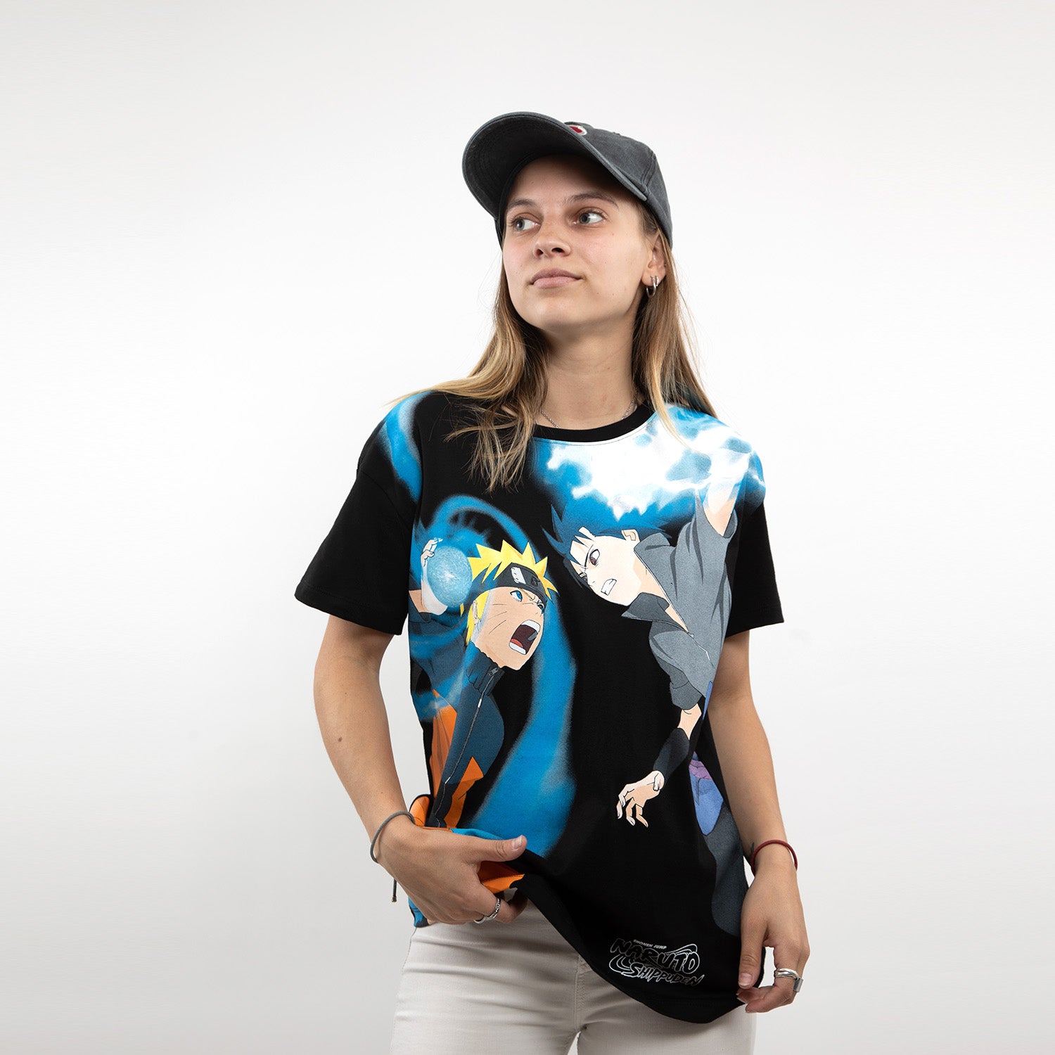 Polera Mujer Versus Negro Naruto
