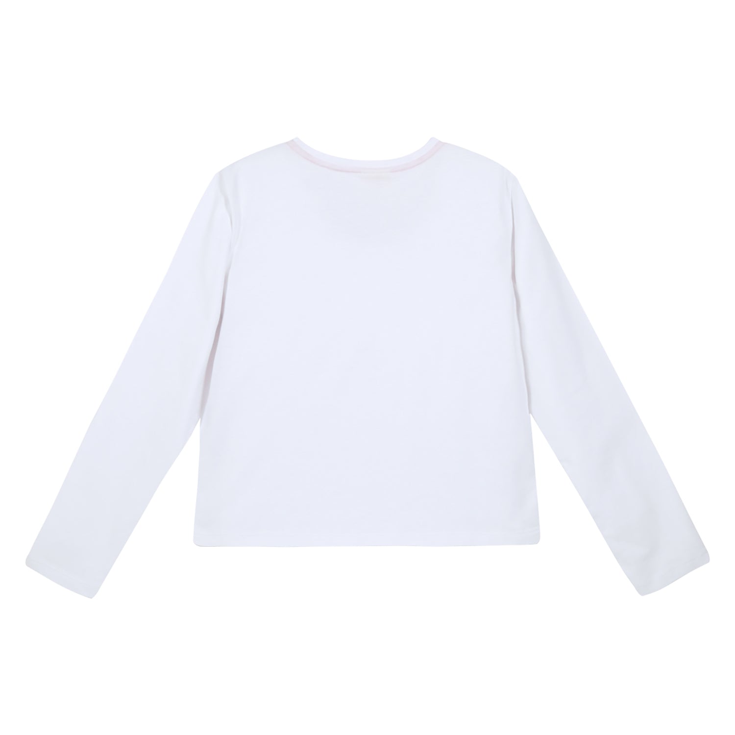 Polera Manga Larga Niña Minnie Wait Blanco Disney