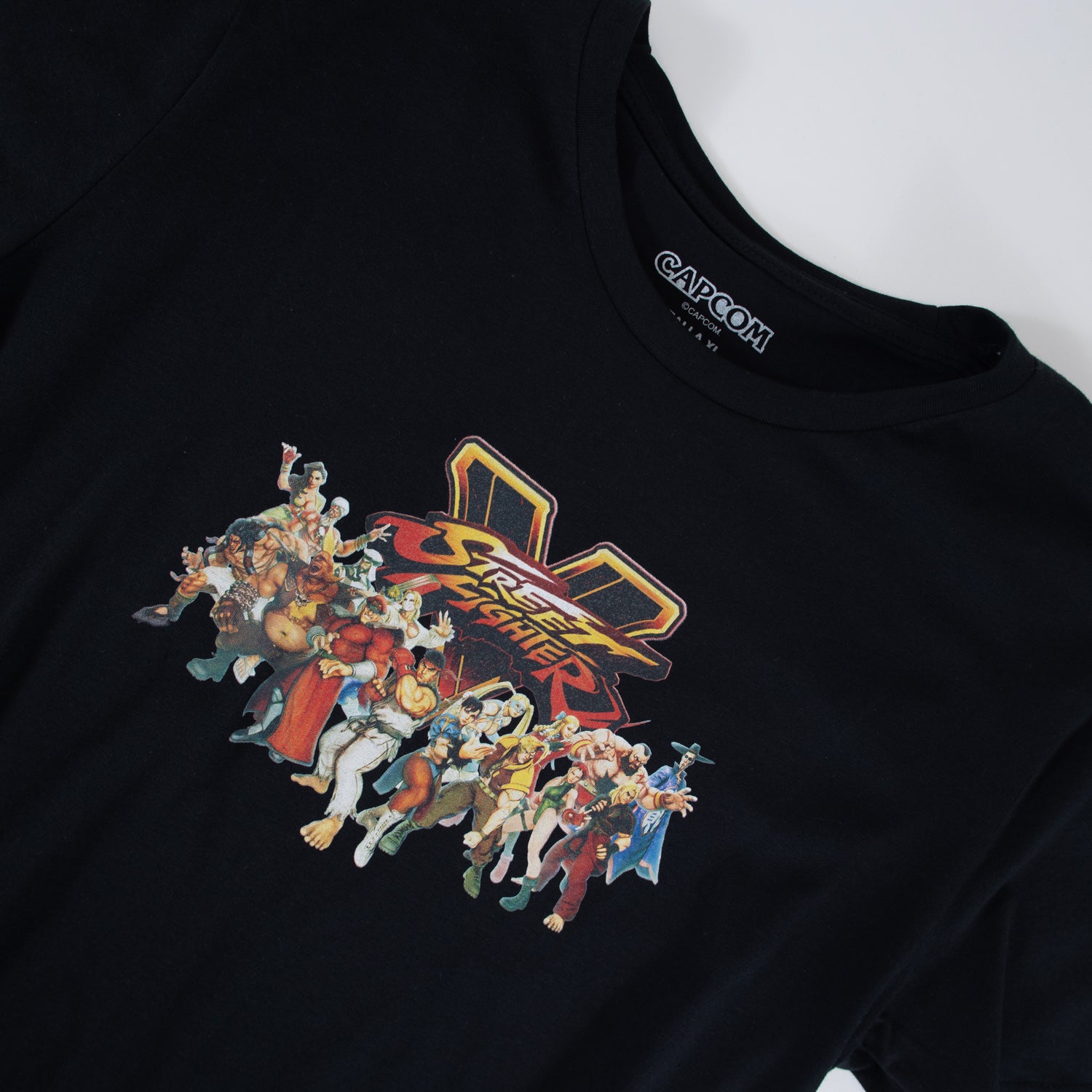 Polera Hombre Street Fighter Lucha Negro