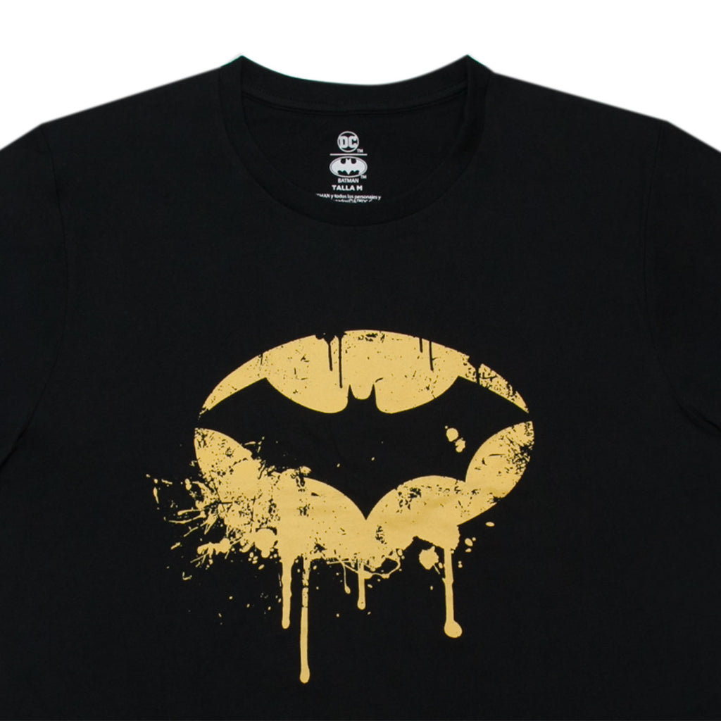 Polera Hombre Batman Señal Urbana Negro DC Comics