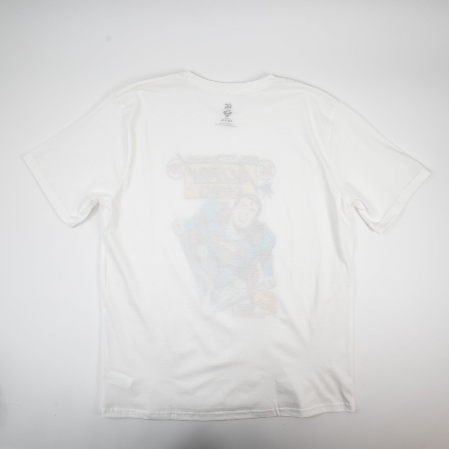 Polera Hombre Superman Old Power Blanco DC Comics