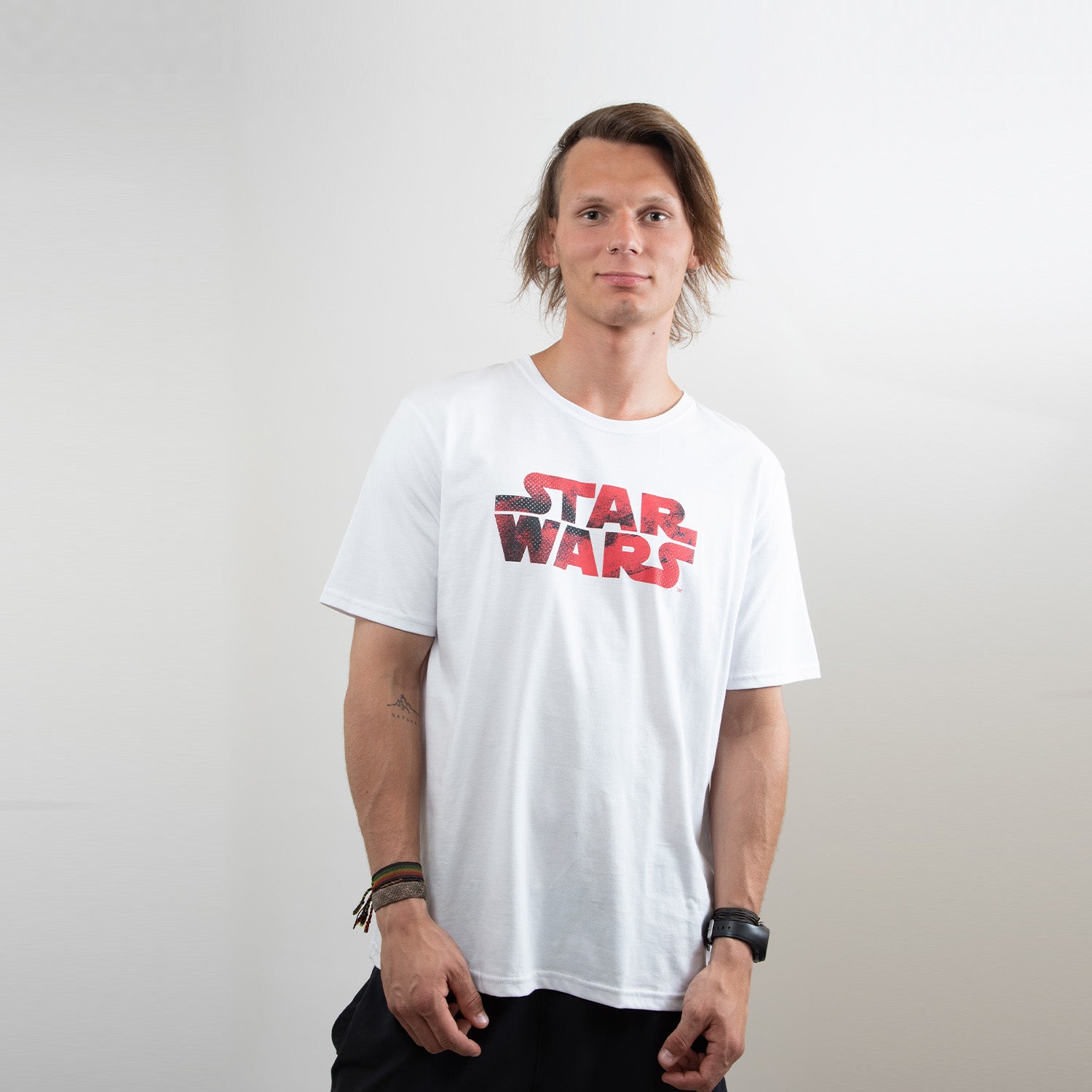 Polera Hombre Personajes Blanco Star Wars