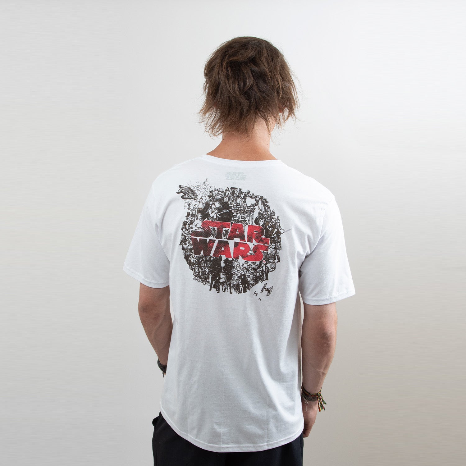 Polera Hombre Personajes Blanco Star Wars