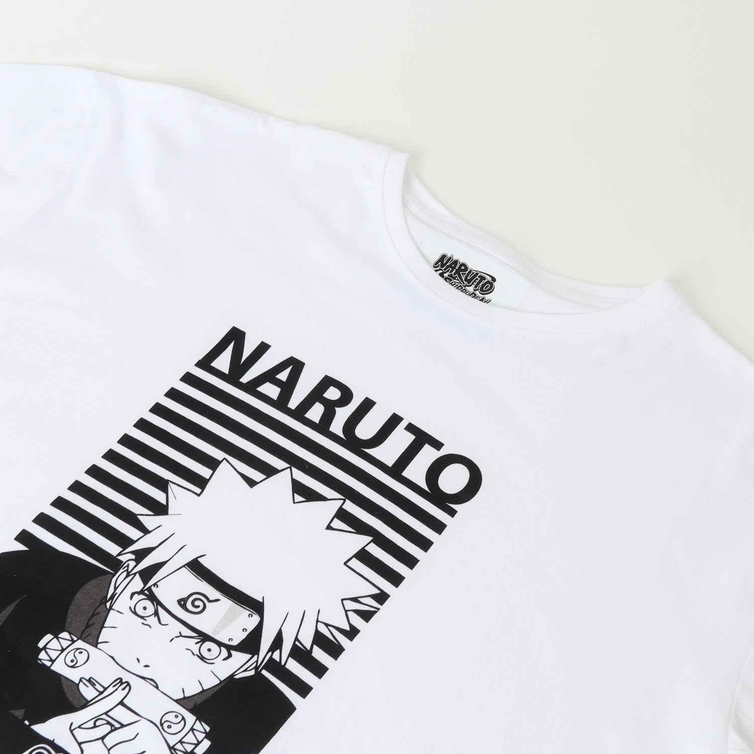 Polera Mujer Monocromatico Blanco Naruto